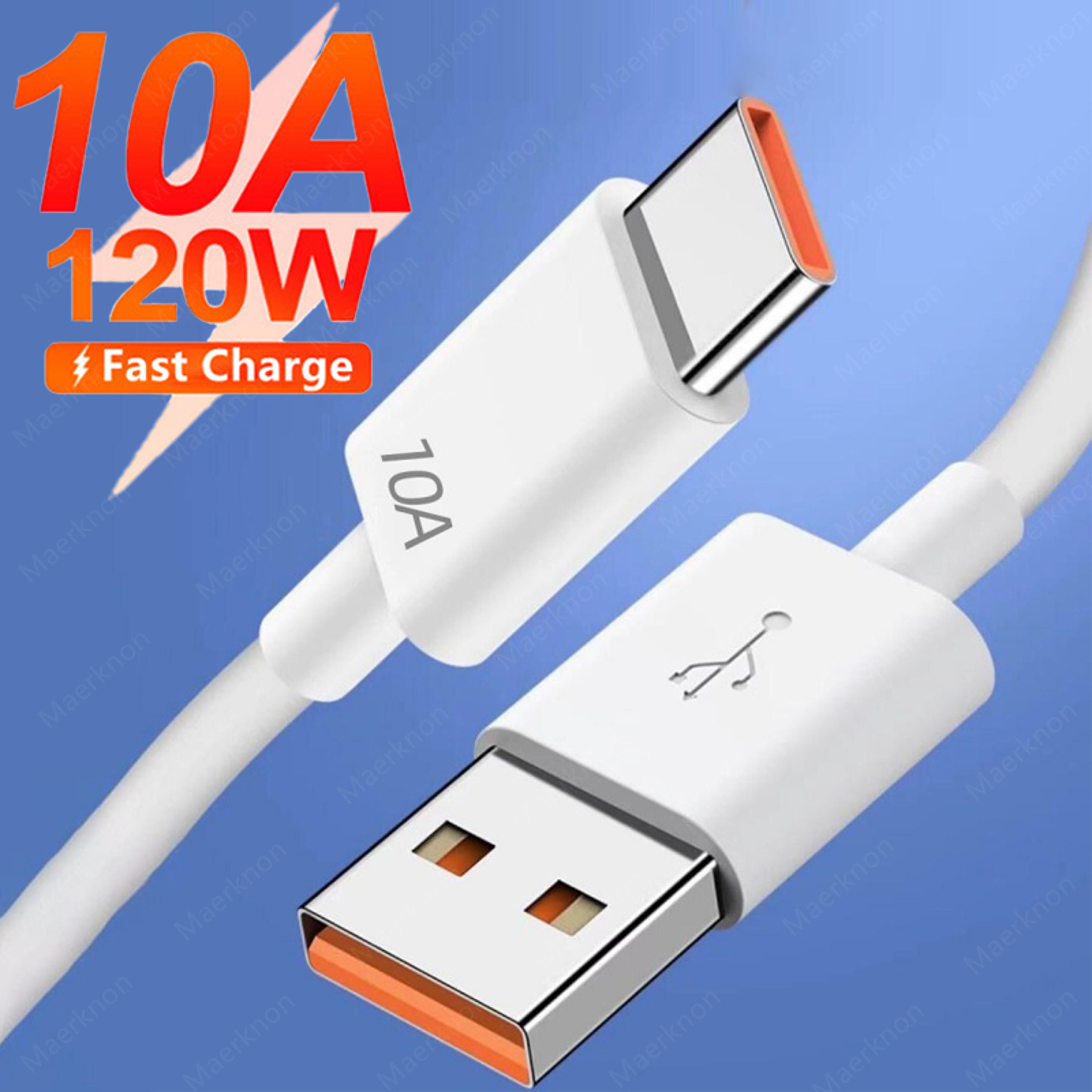 quick charge usb c phone charger, 10a 120w usb type c cable, fast charging wire, huawei mate 40 honor xiaomi samsung