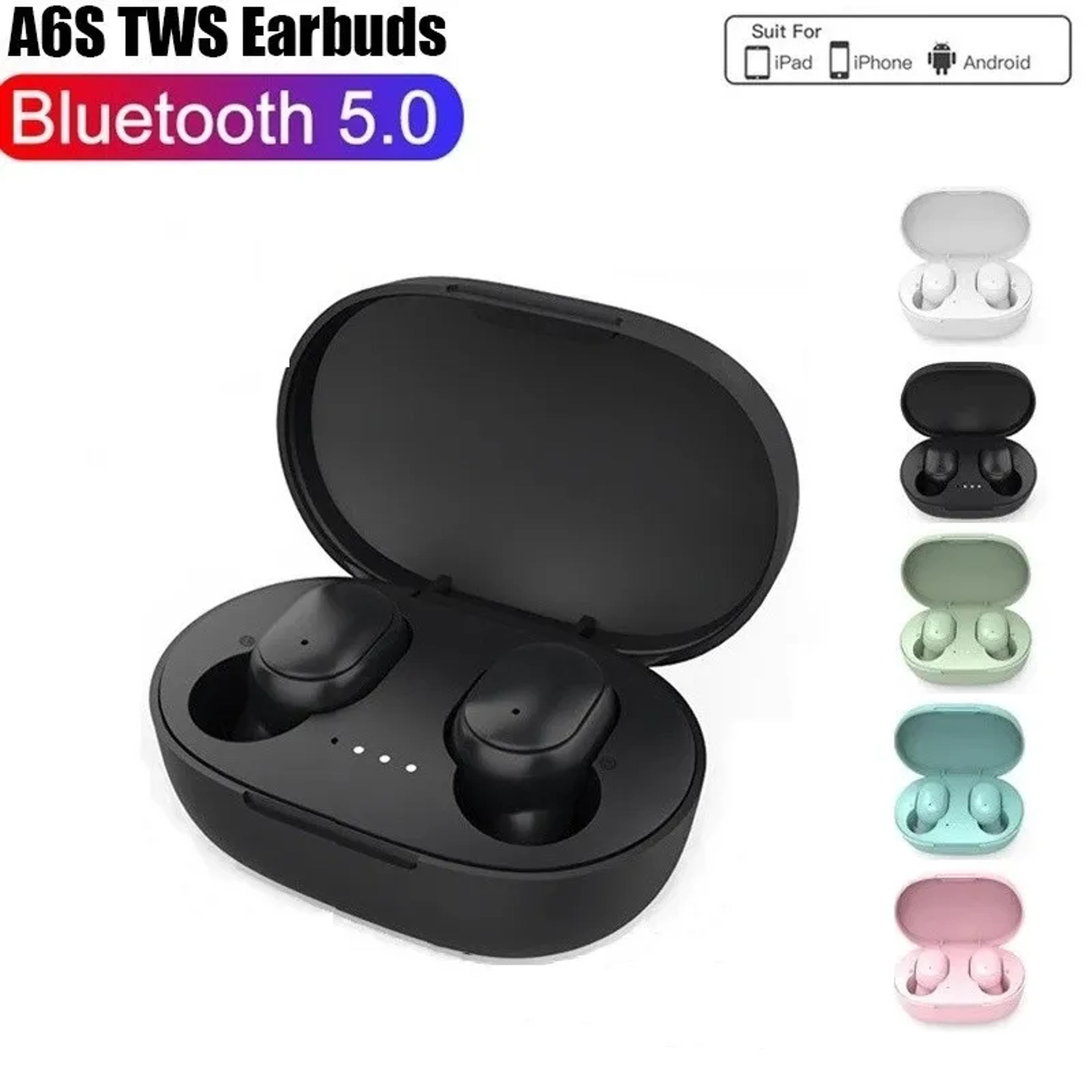 touch control earbuds with mic, tws wireless bluetooth 5.1 earphones