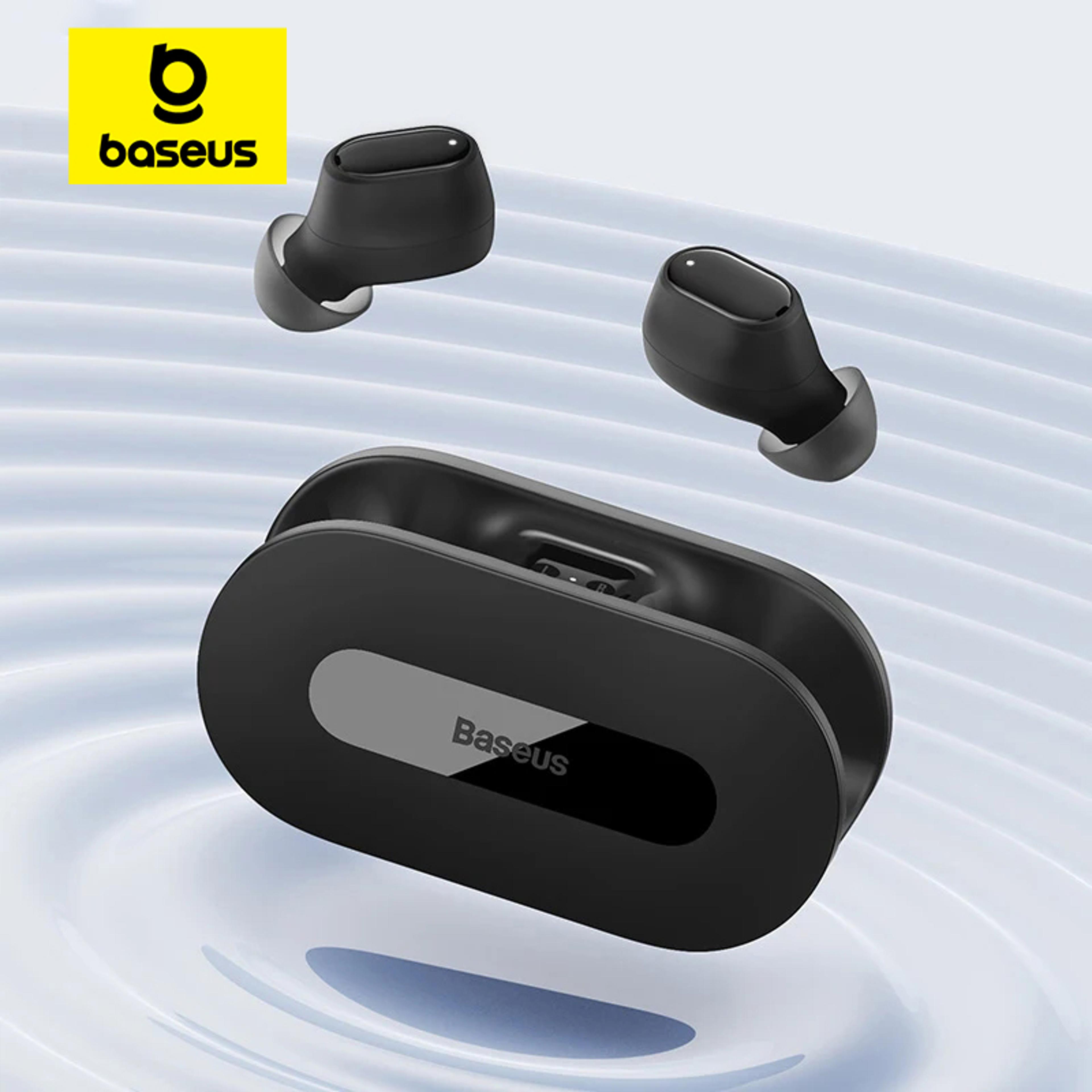 baseus ez10 wireless headphone bluetooth 5.3, tws earphone fast charge, mini in ear earbuds sports headset