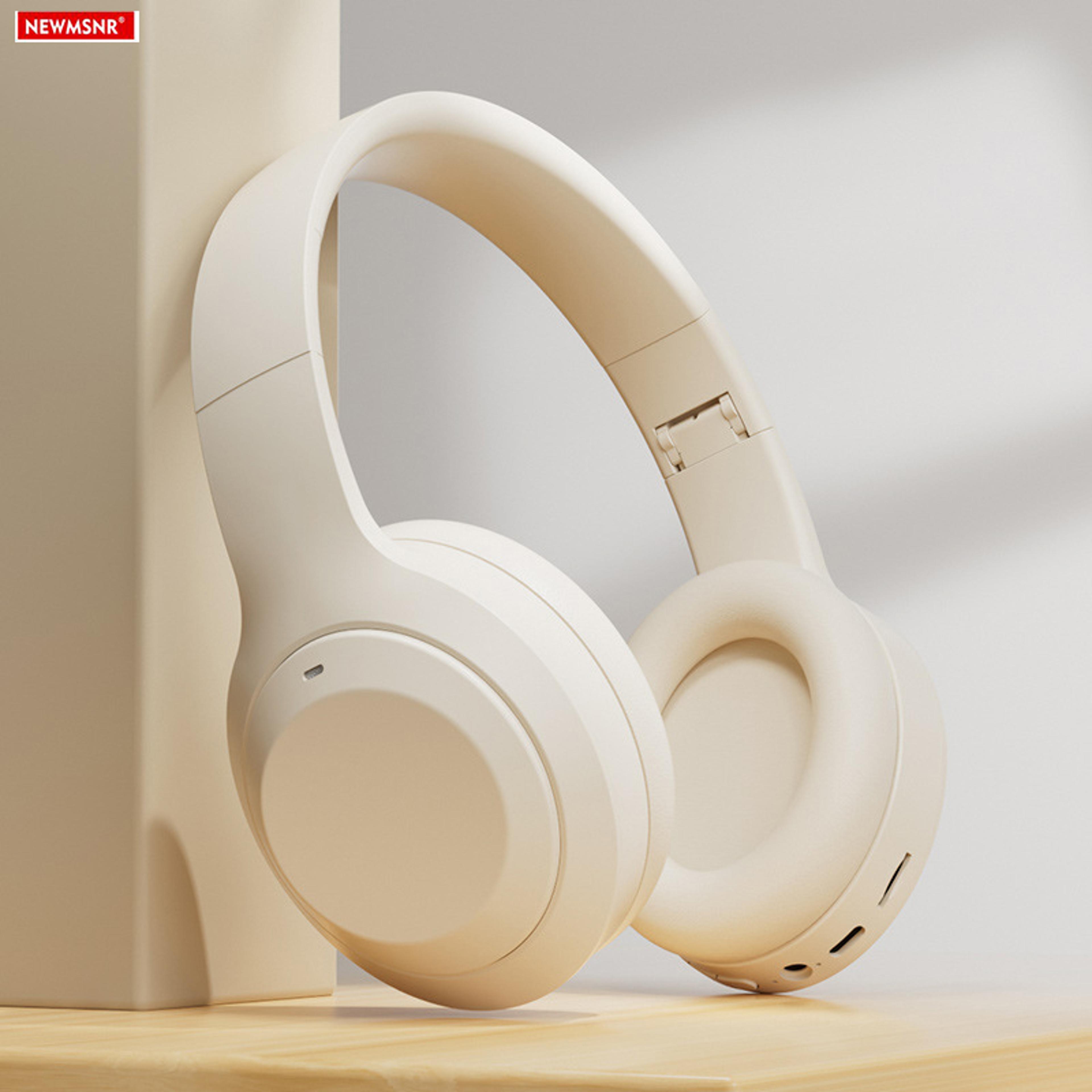 over ear hifi stereo headsets, wireless bluetooth 5.3 headphones, true sport gamer earphone, tf aux music player with hd