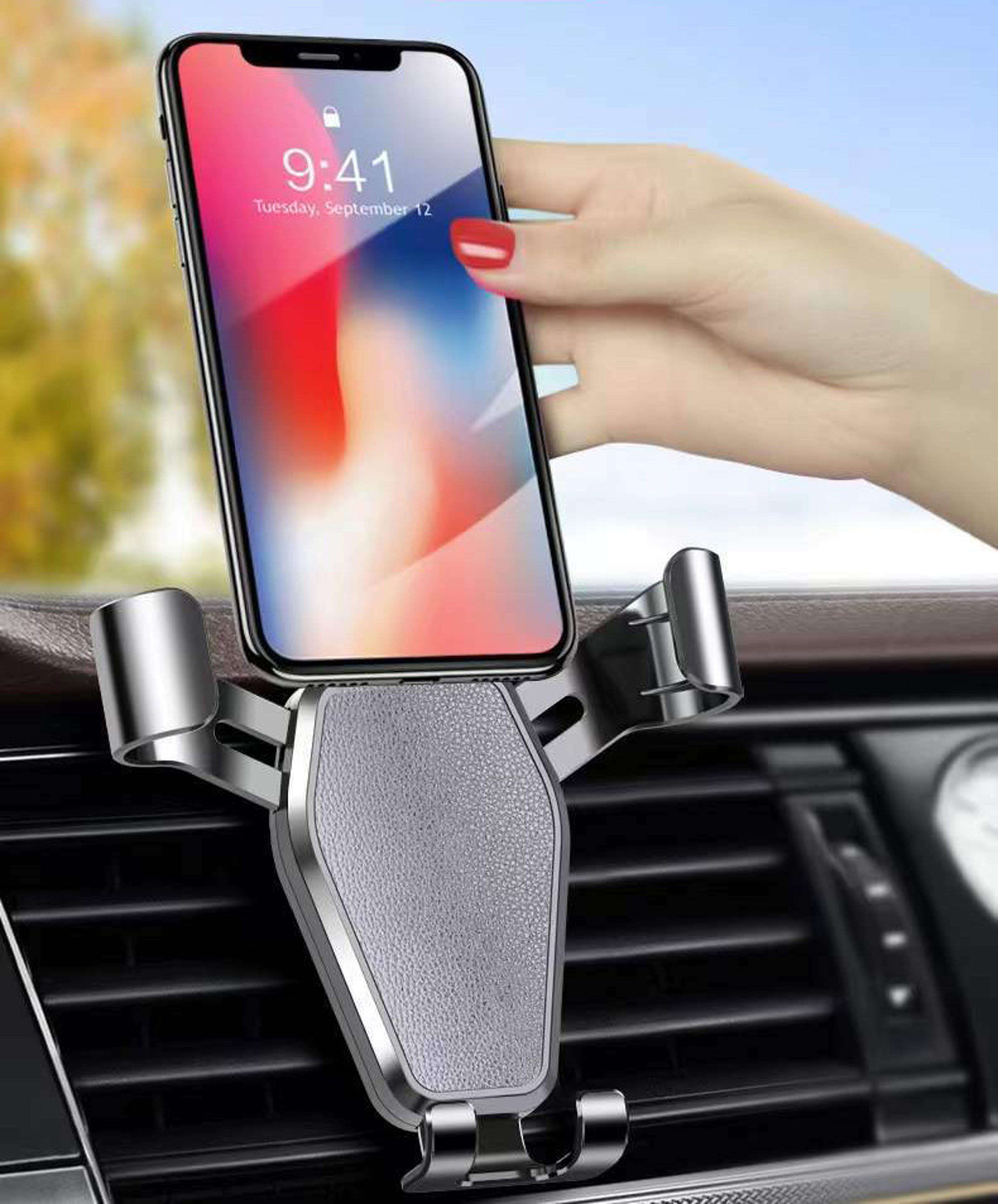 universal car phones holder, gps stand, phones holder with hook, 360 degree rotation, anti shake, supports all phones
