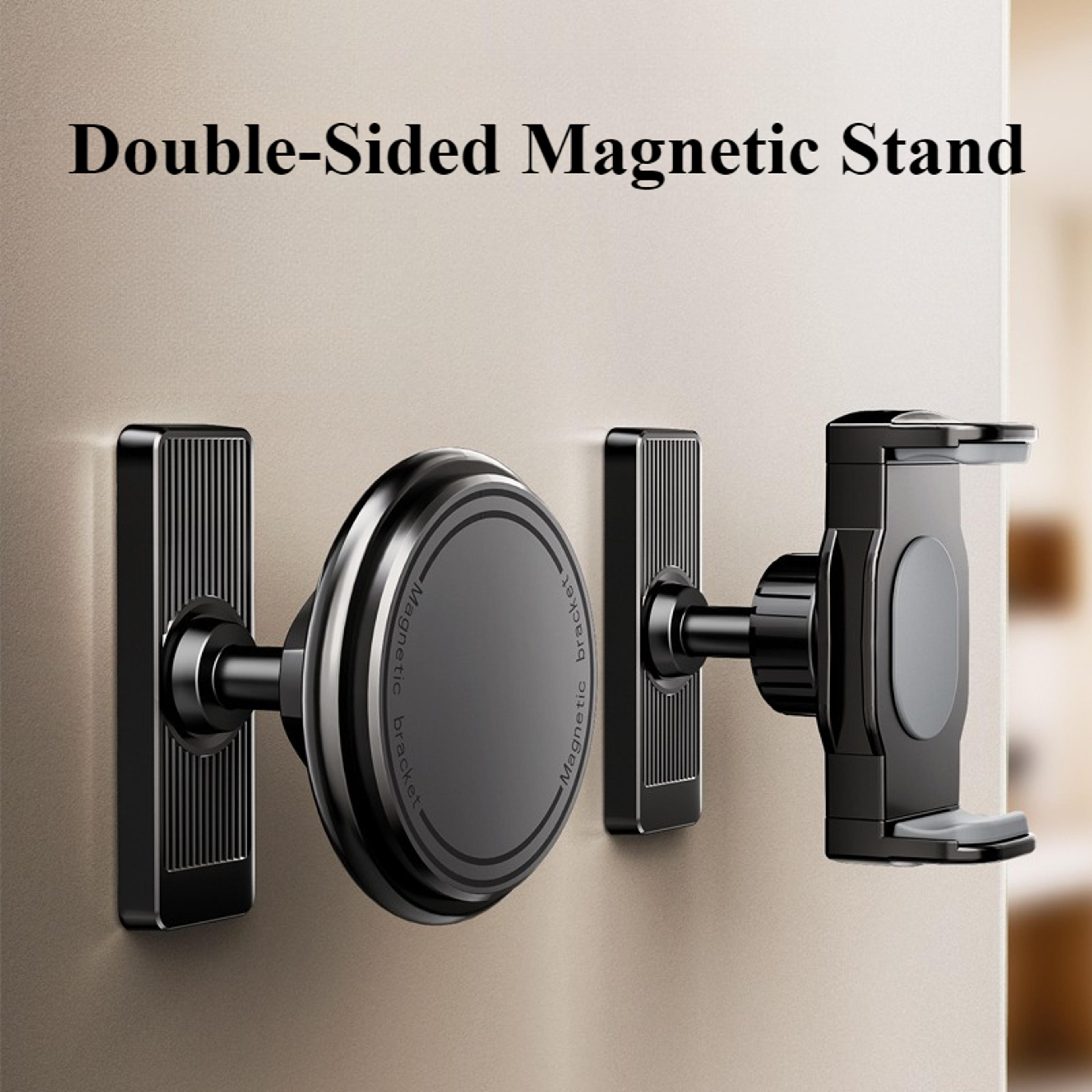 magnetic phone holder stand for boat, gym, fridge, portable golf cart phone holder, universal for iphone, 360° rotatable