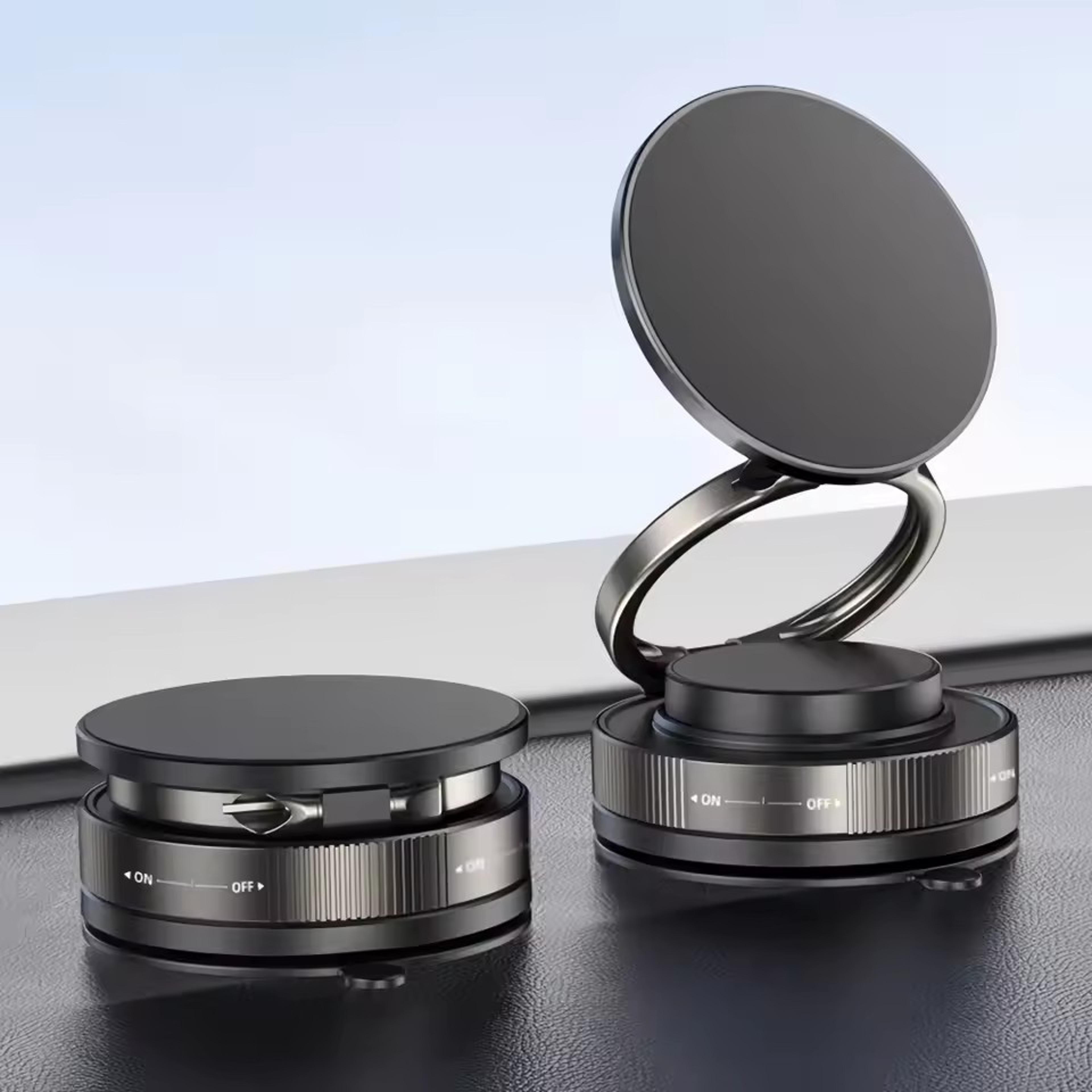 360 degree rotating magnetic phone holder, strong magnetic adsorption car phone stand, vacuum suction cup mobile mount
