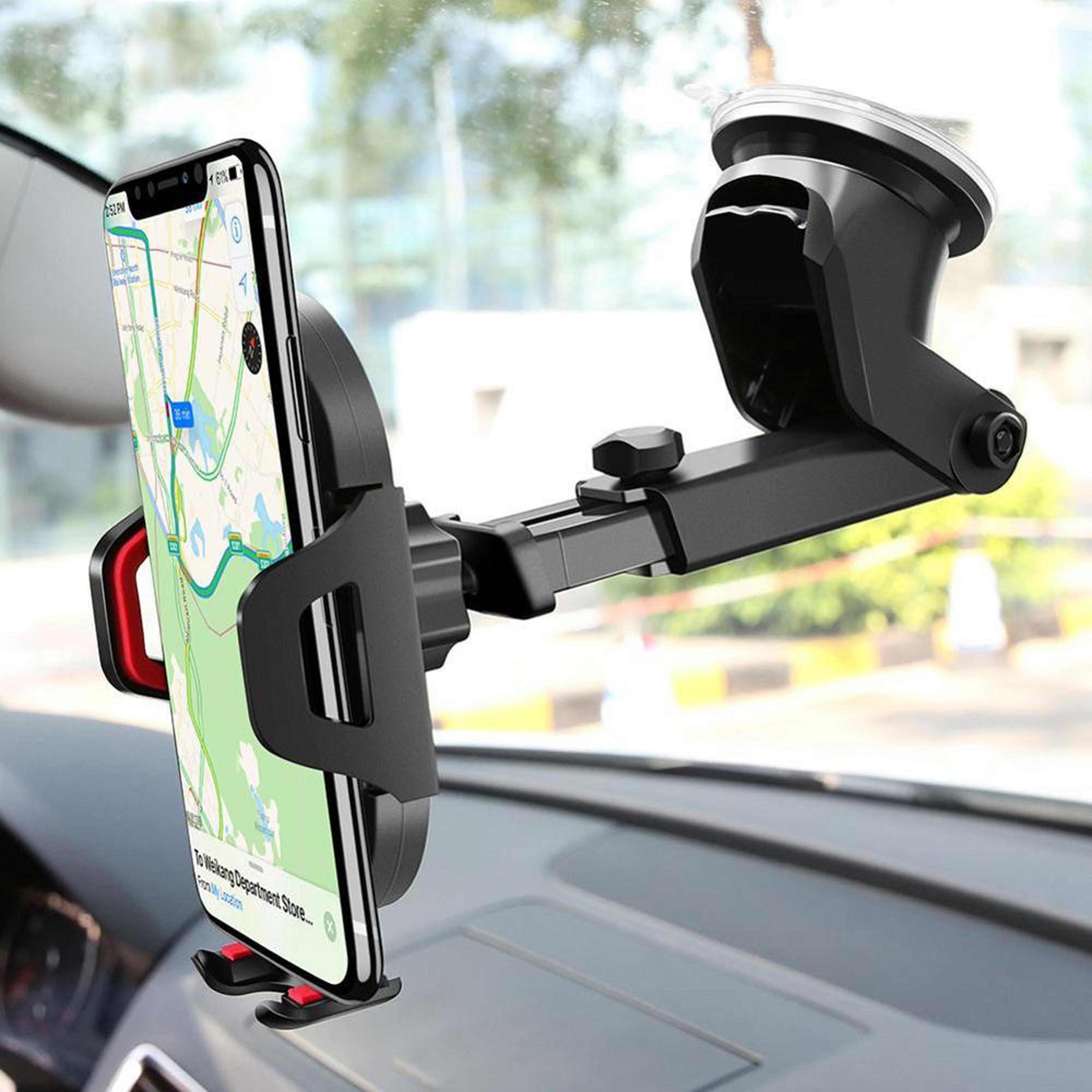 mobile phone holder stand in car, sucker car phone holder, no magnetic gps mount support for iphone 12 xiaomi samsung