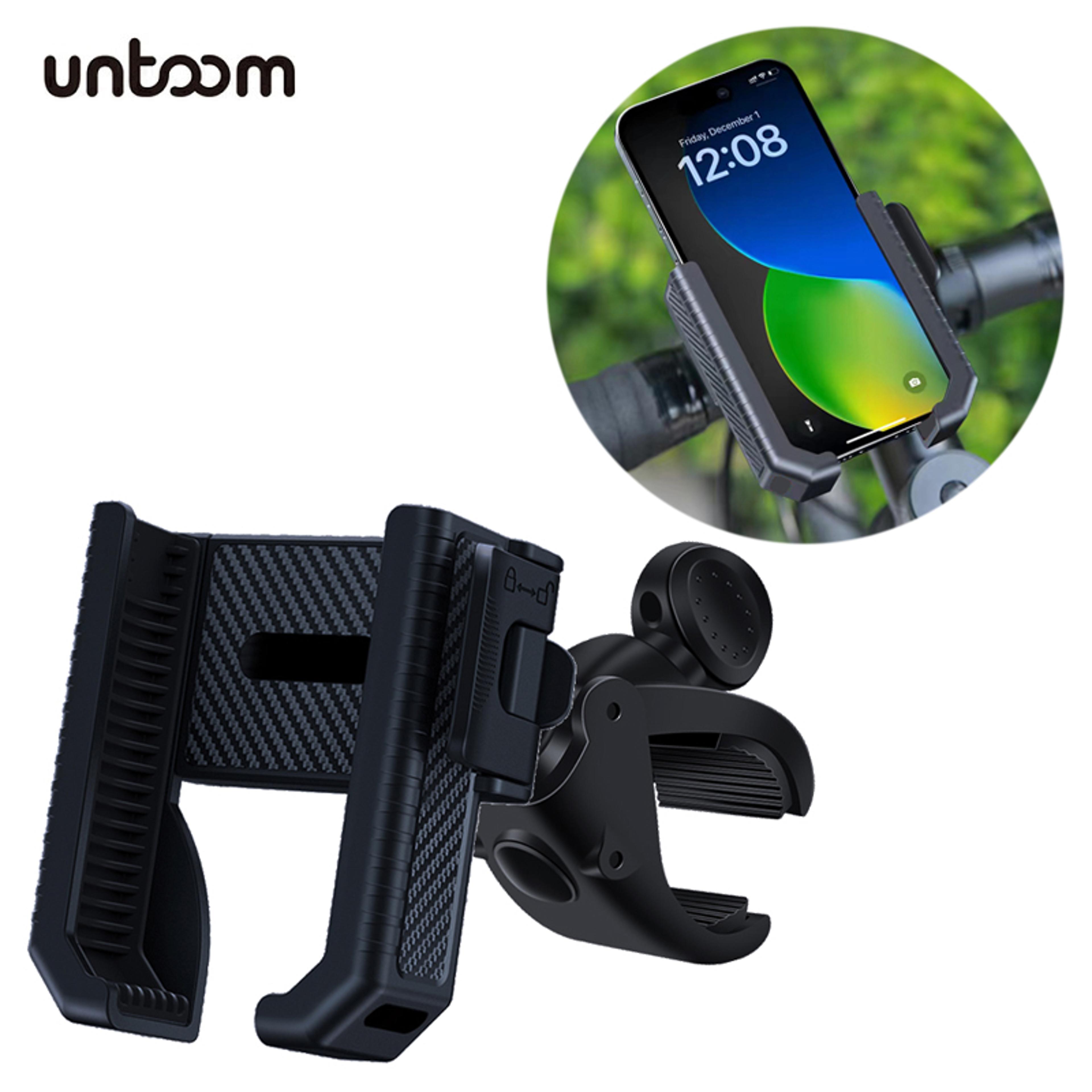 motorcycle handlebar mobile phone mount clip, bike phone holder stand, shockproof gps bracket for 4.5-7.0 inch phones