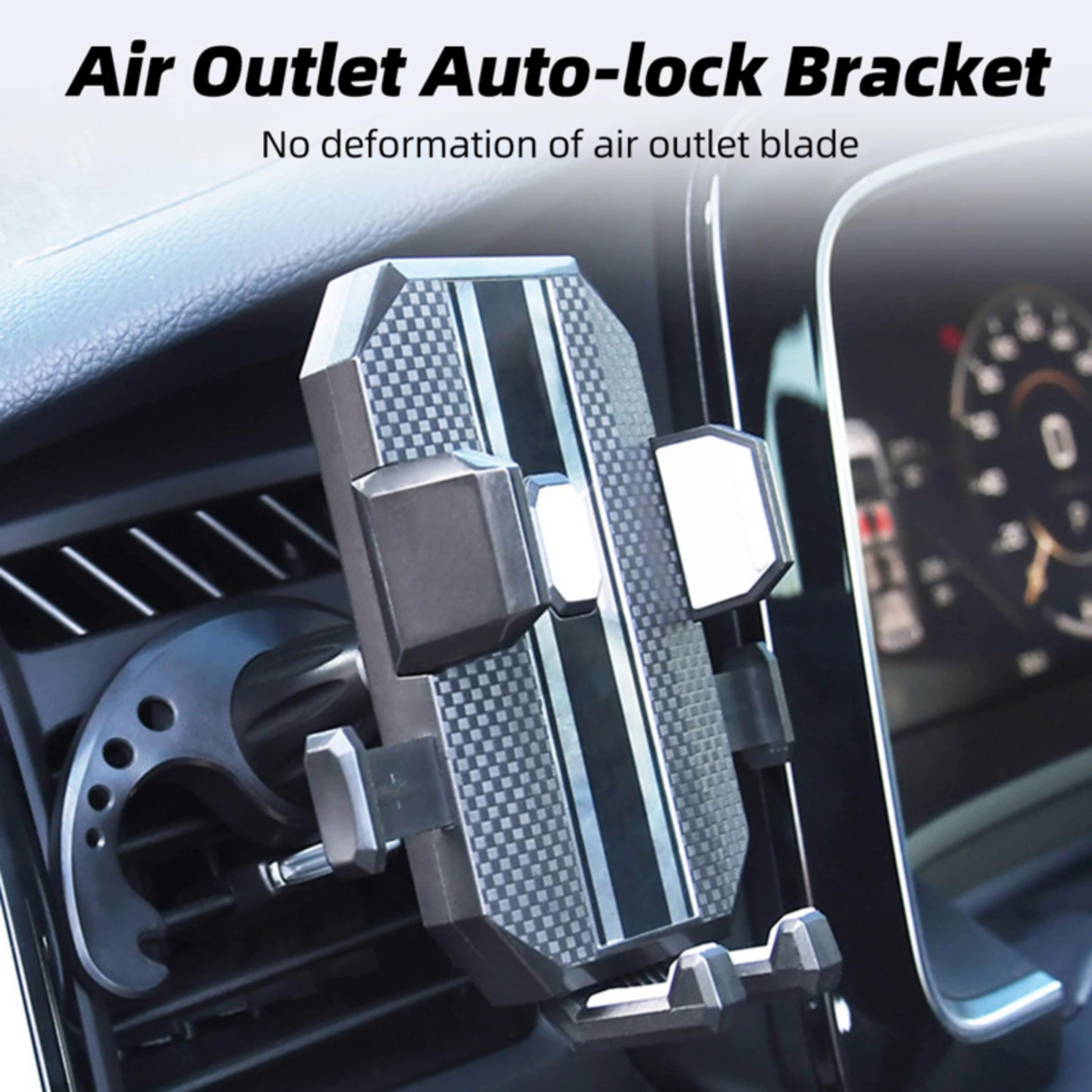 black white car phone holder, universal air outlet mount, compatibility holder for smartphones