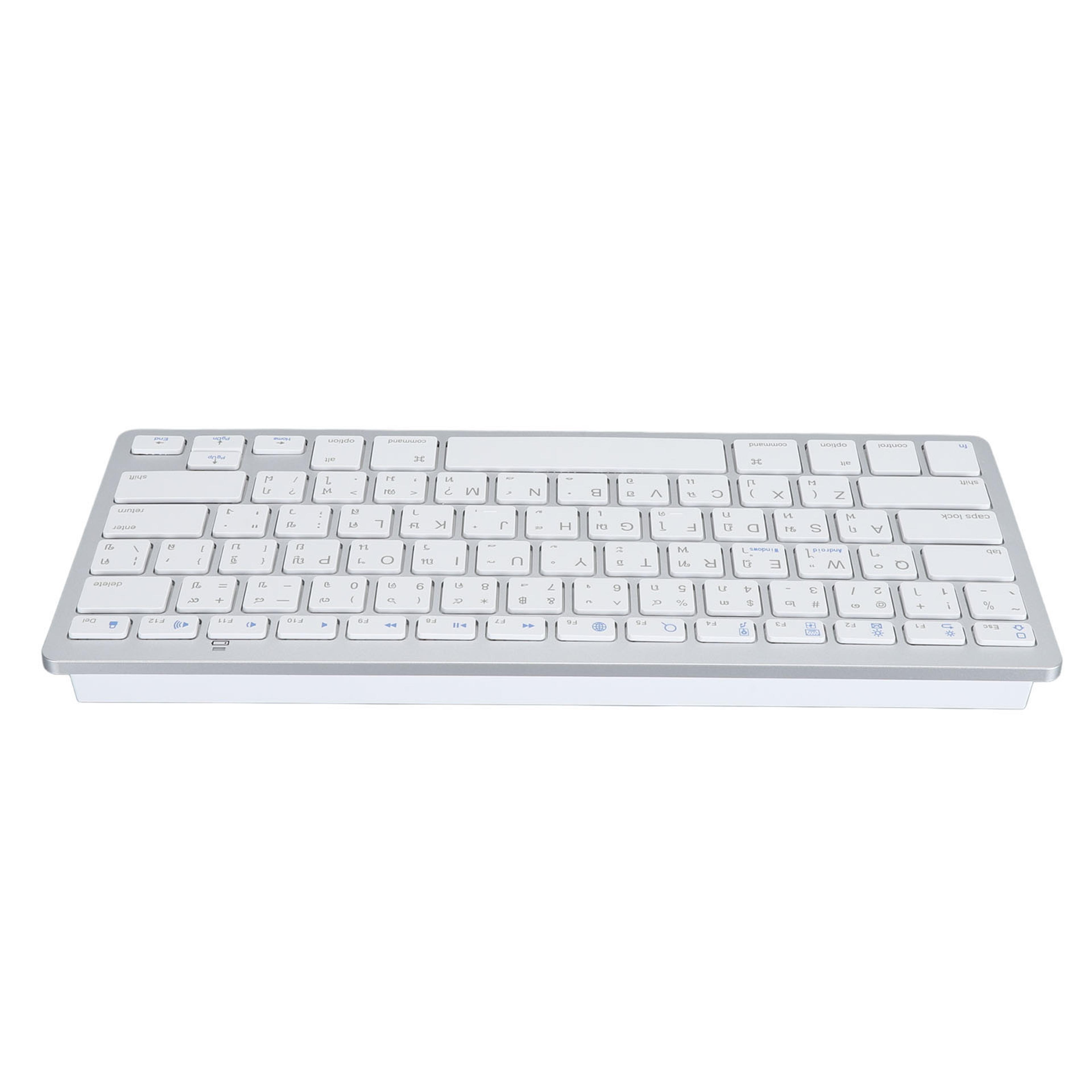 super slim bilingual bluetooth keyboard, portable wireless keyboard, scissor switch stable connection for laptop