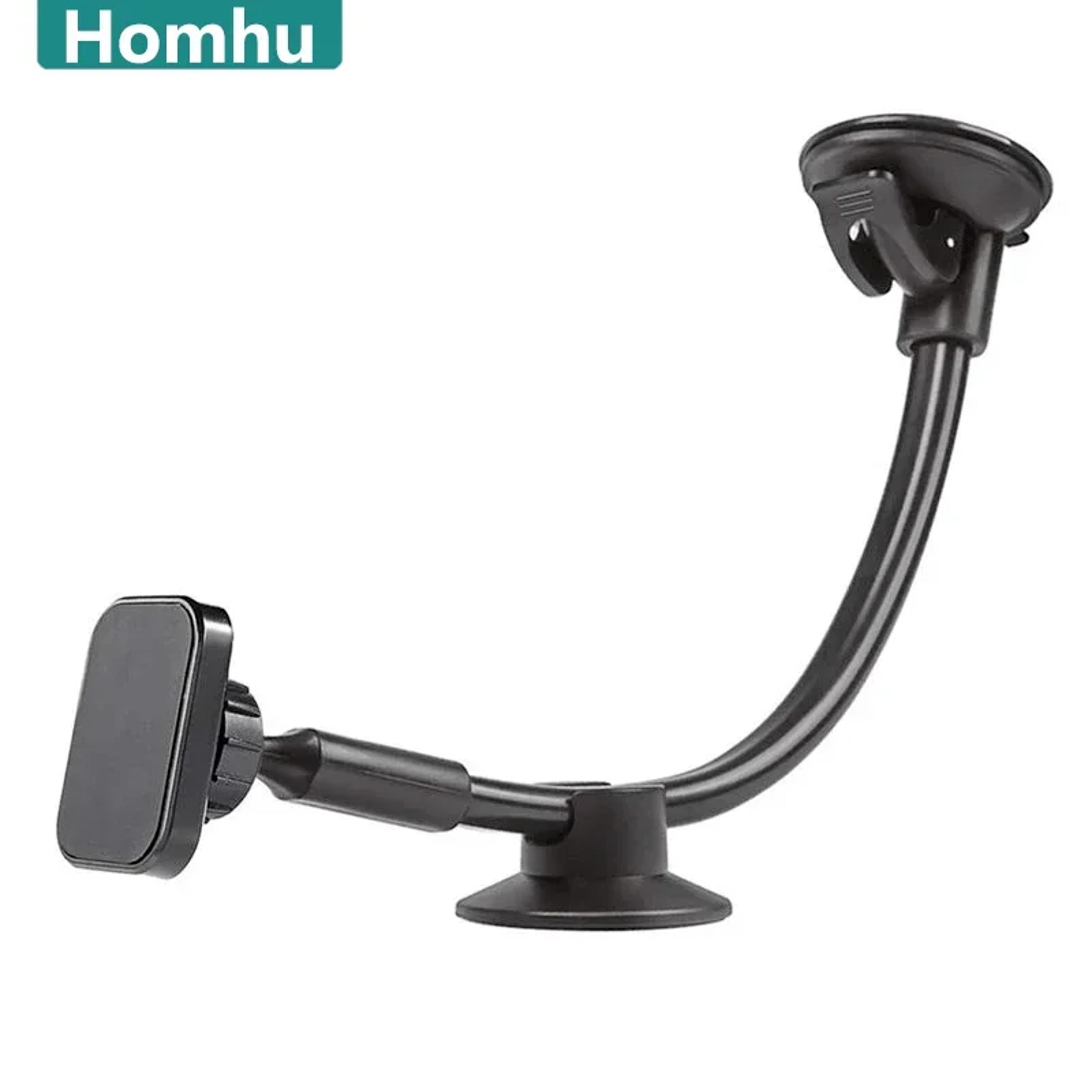 car long arm magnetic phone holder, dashboard windshield mount dock, universal magnet stand for iphone, mobile holder