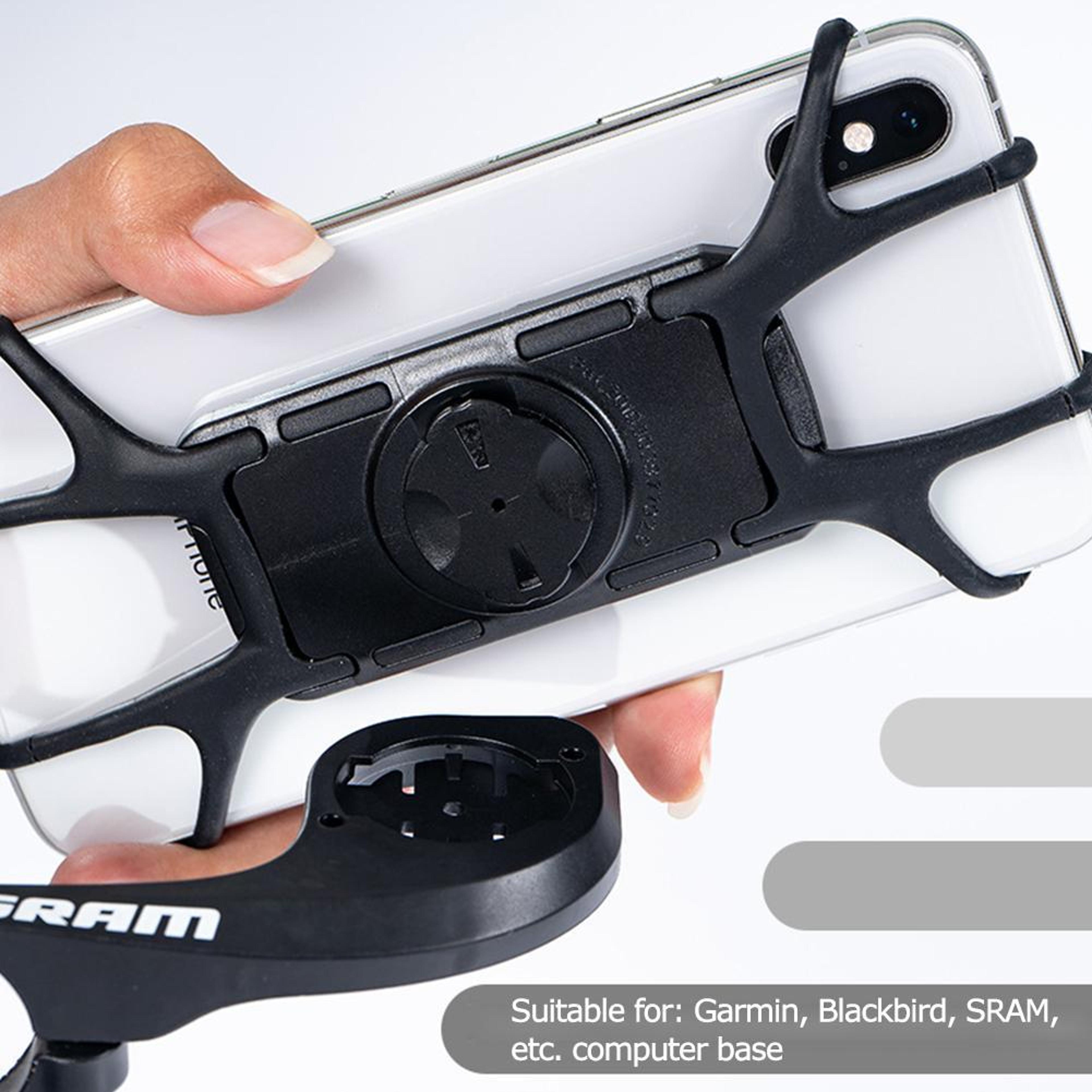bicycle phone mobile silicone holder, motorcycle shockproof mount, for garmin sram bike, universal 4-7.5 inch mobile