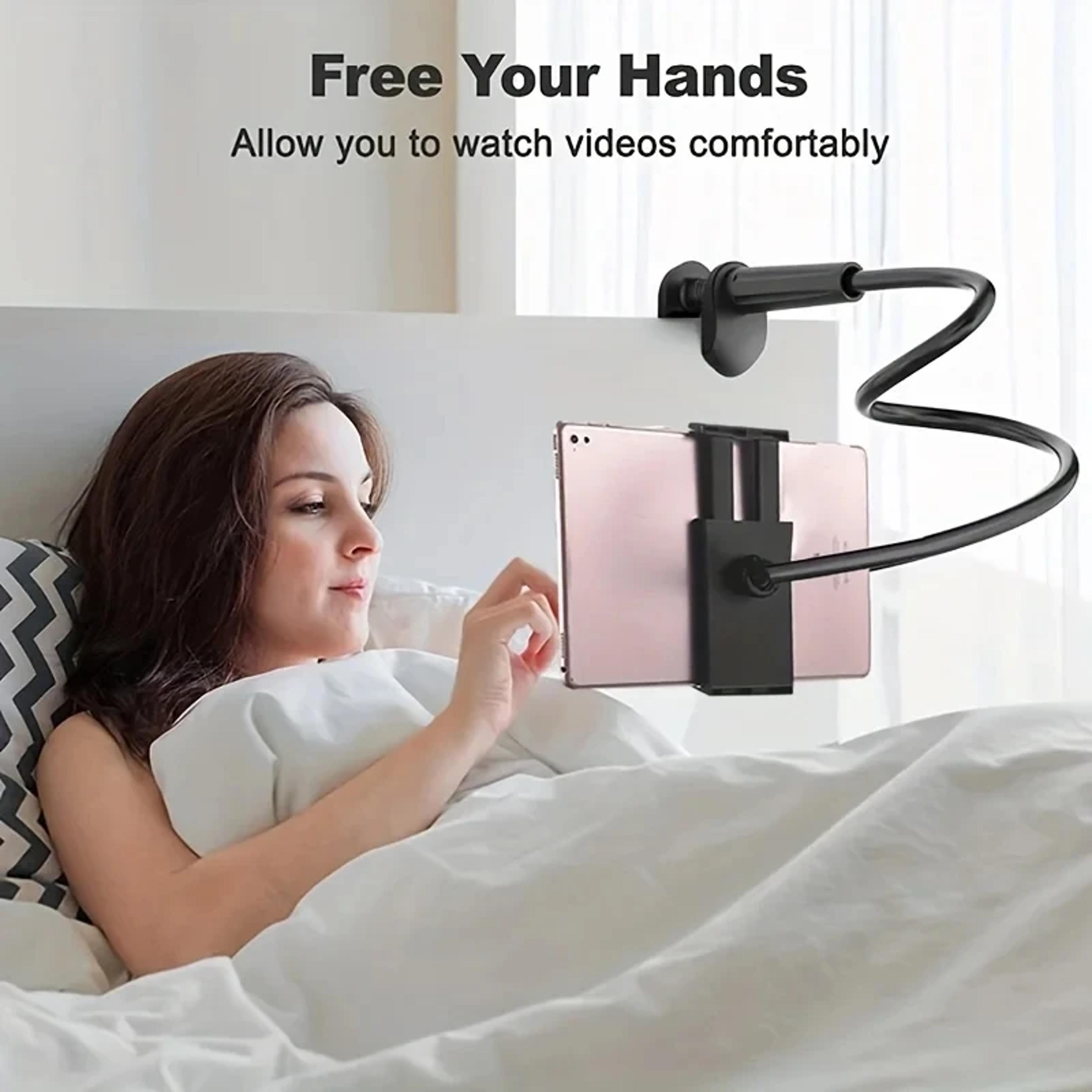 mobile phone tablet stand, lazy bedside desktop holder, adjustable support for smartphone devices