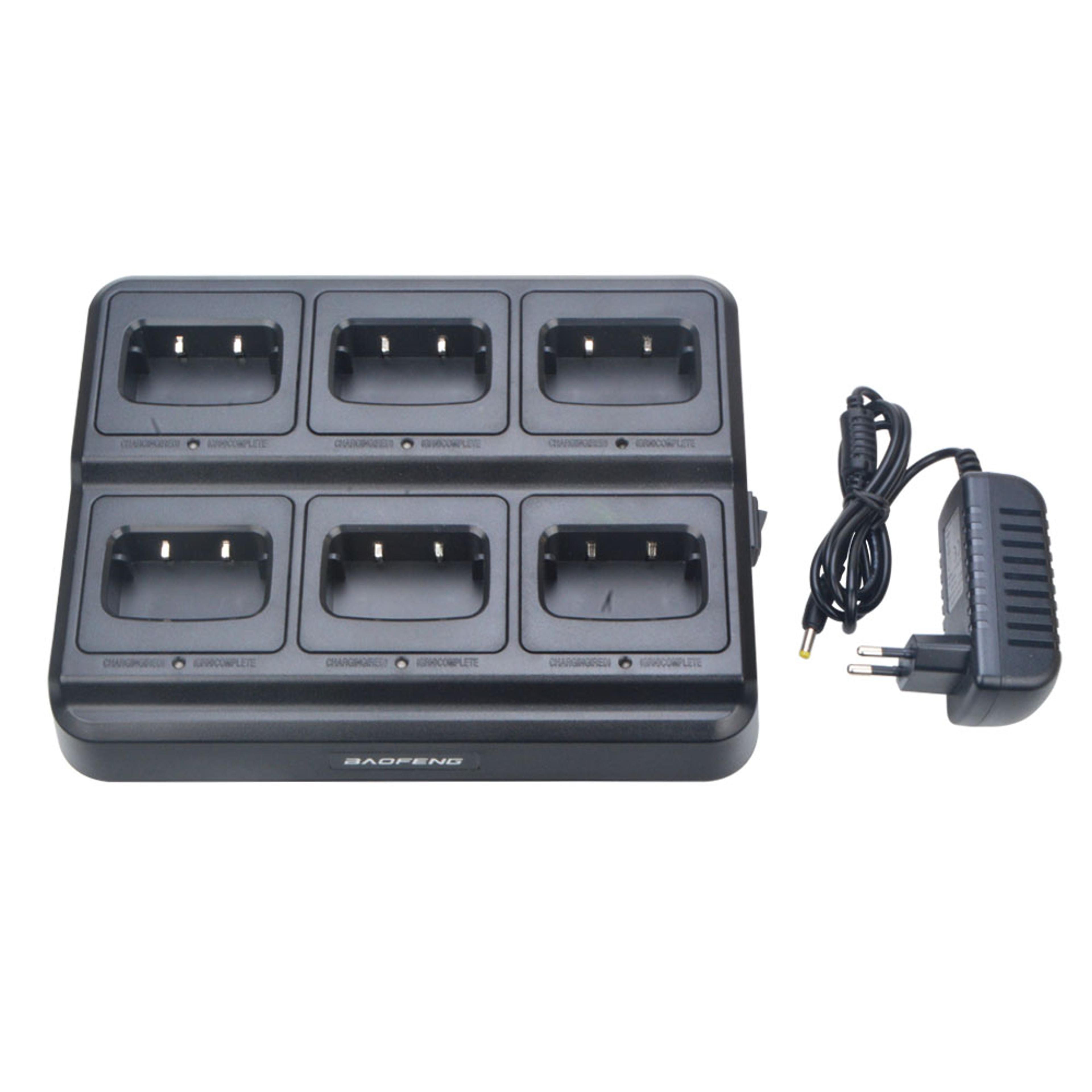 6 way walkie talkie charger station for radios