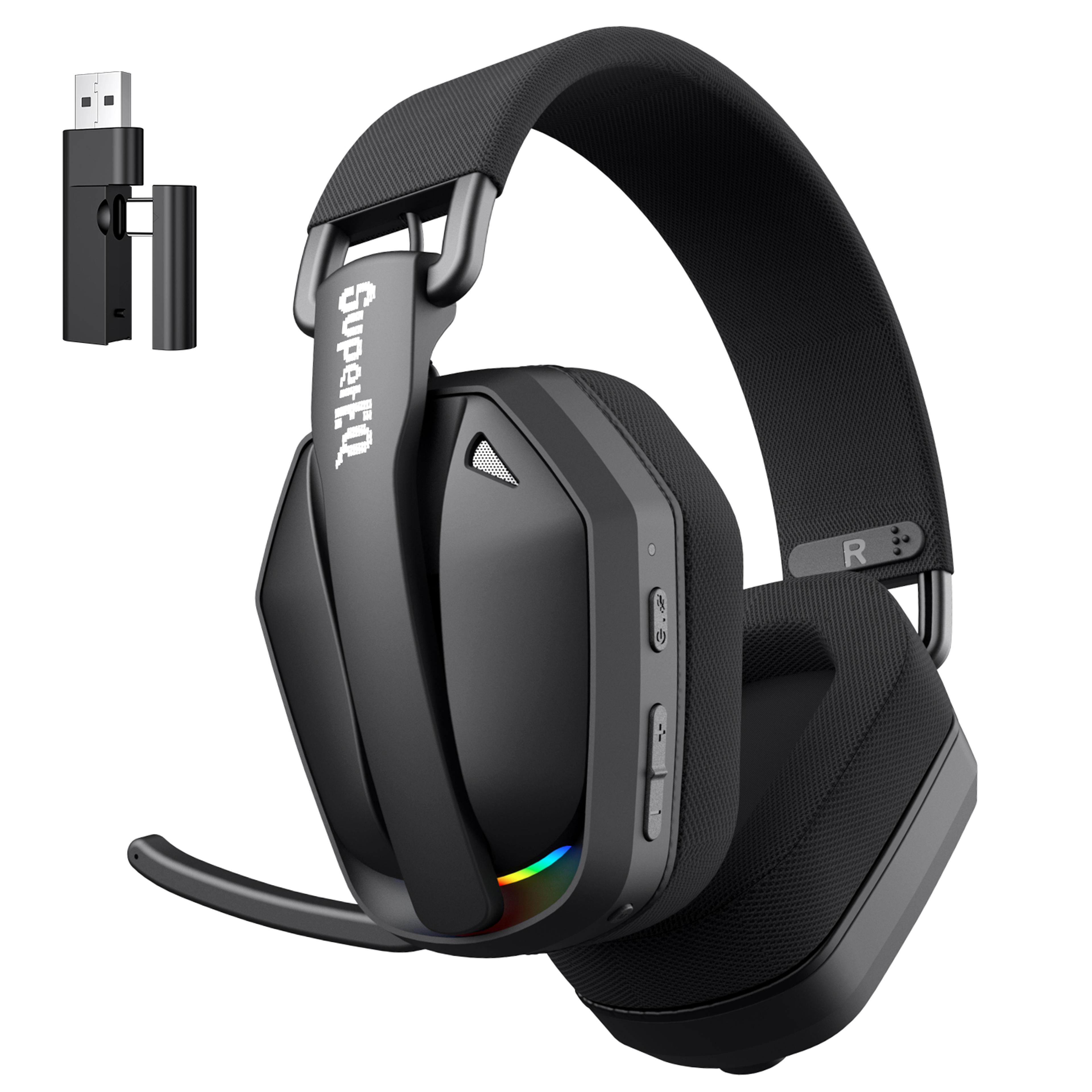 wireless gaming headset bluetooth for pc switch & mobile