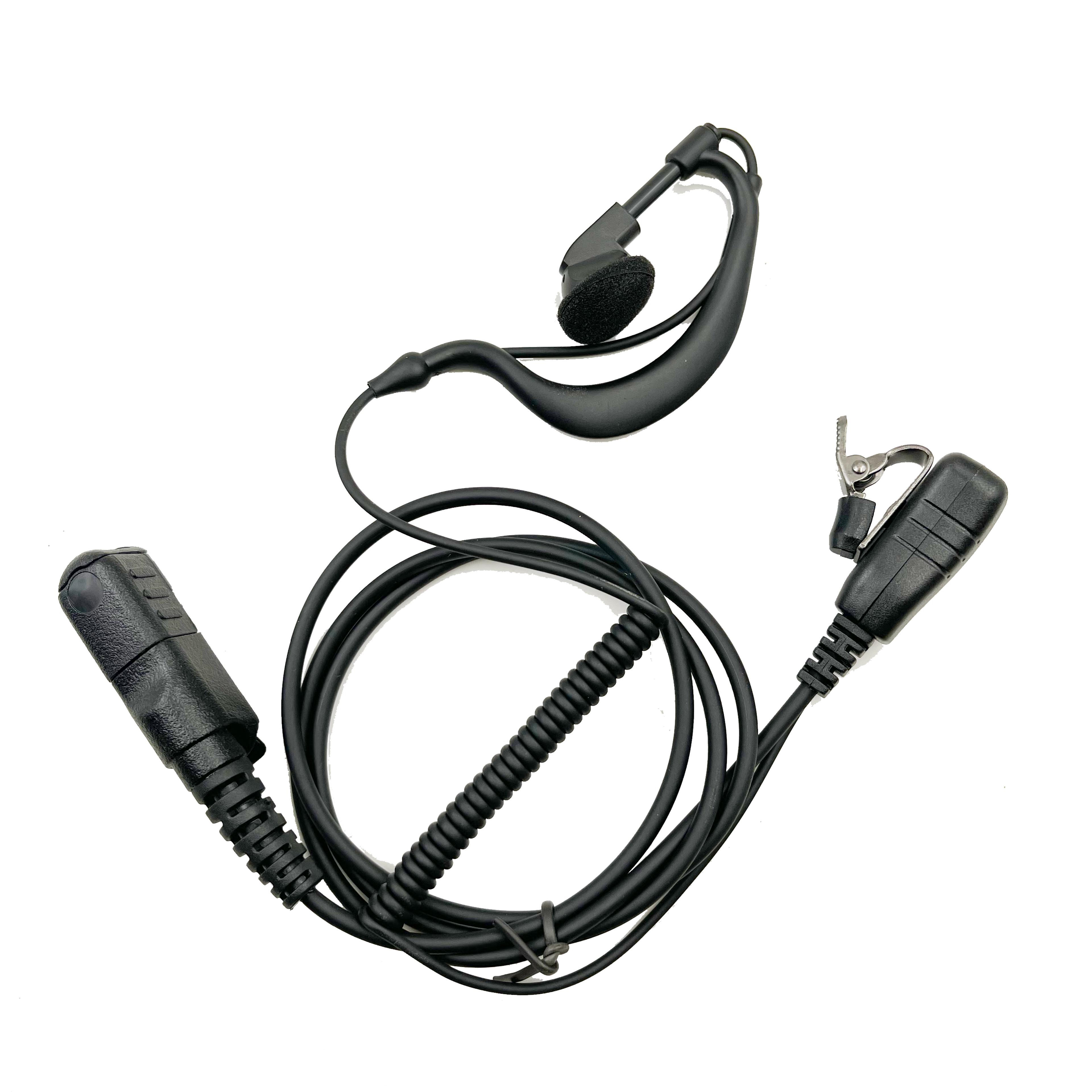 radio earpiece headset mic for two way walkie talkie radios