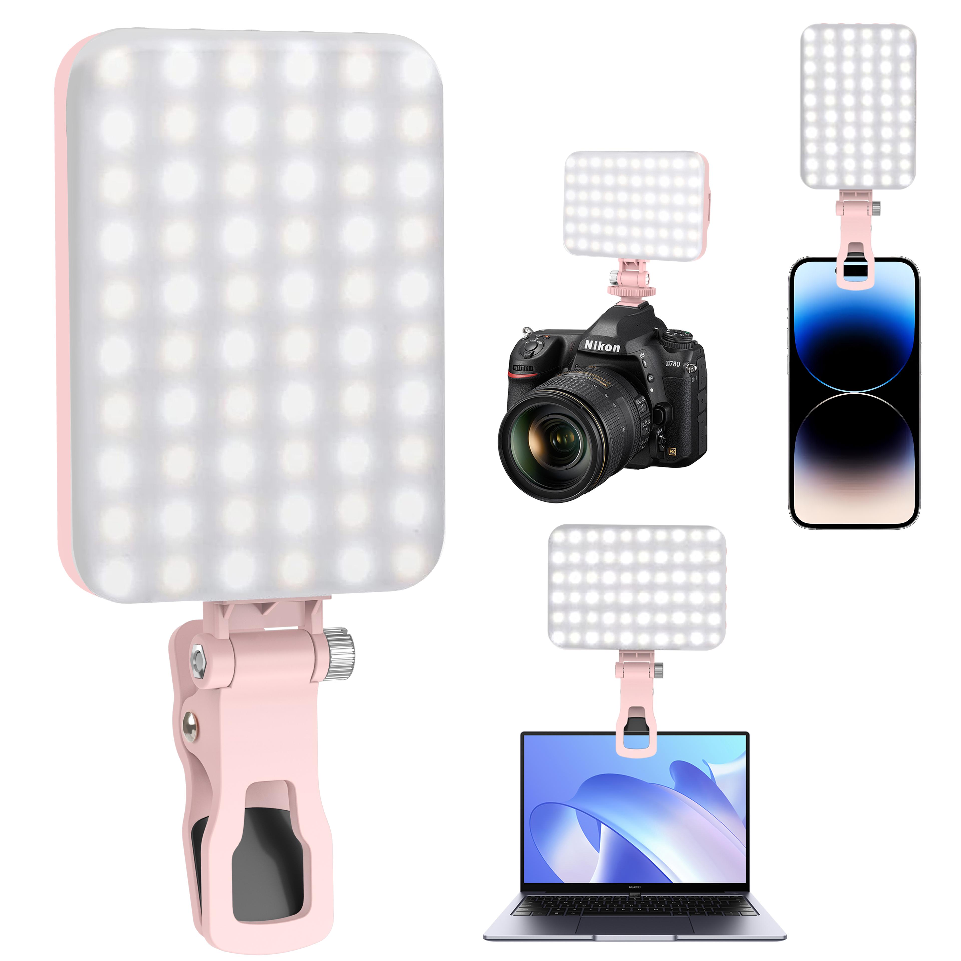led selfie light high power rechargeable clip on fill light for phone & ipad modes video light