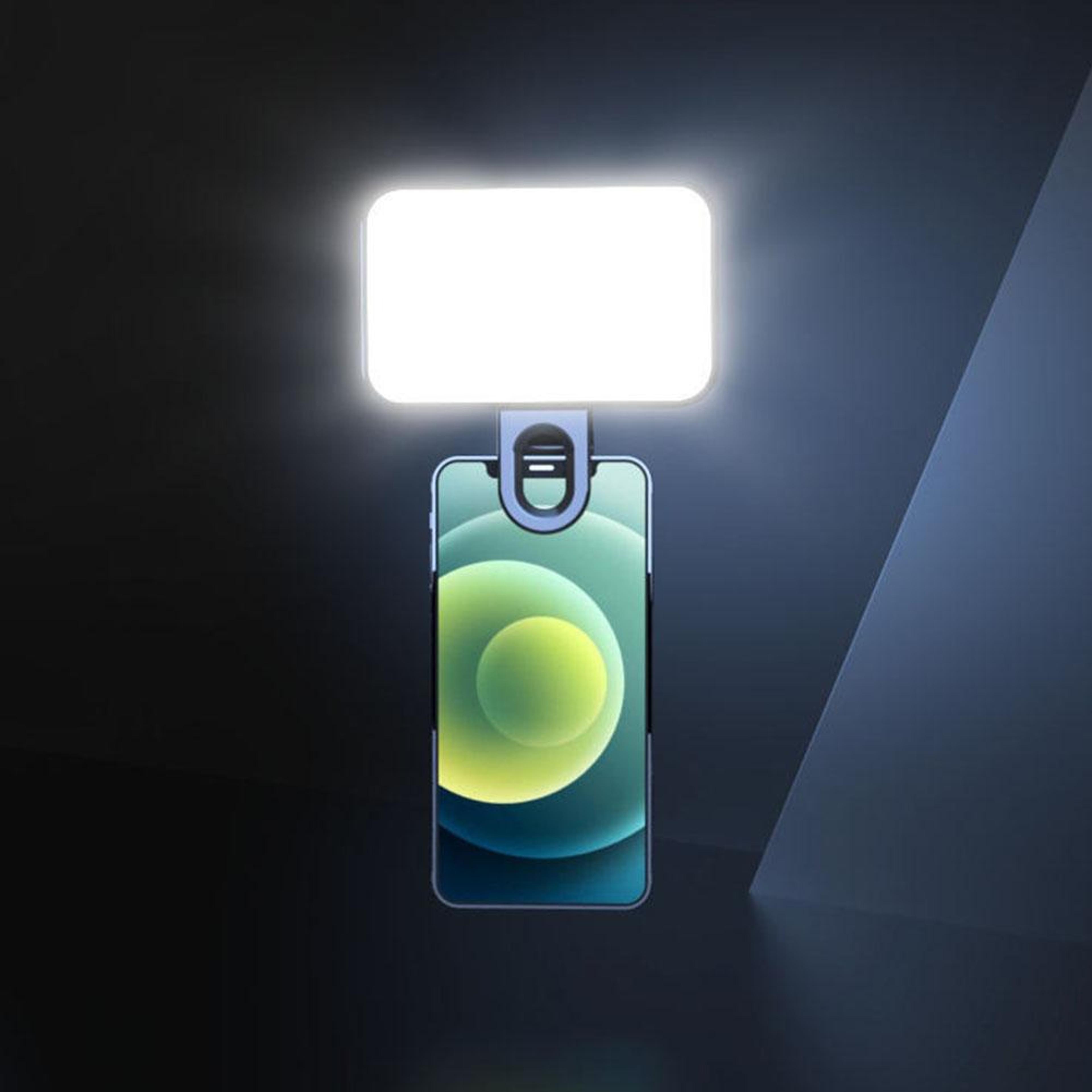 rechargeable clip on selfie light for phone & laptop adjustable brightness portable led fill light