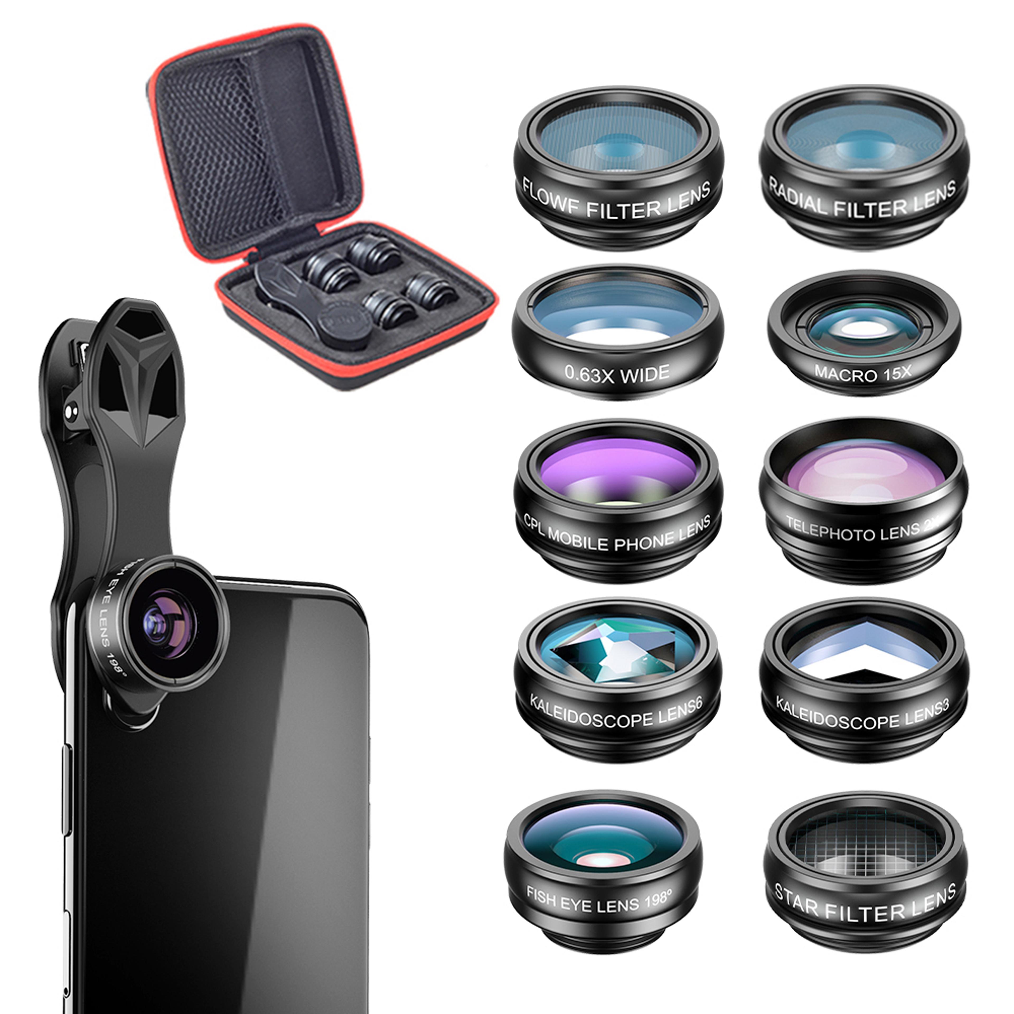 phone camera lens kit for wide angle macro & creative smartphone photography