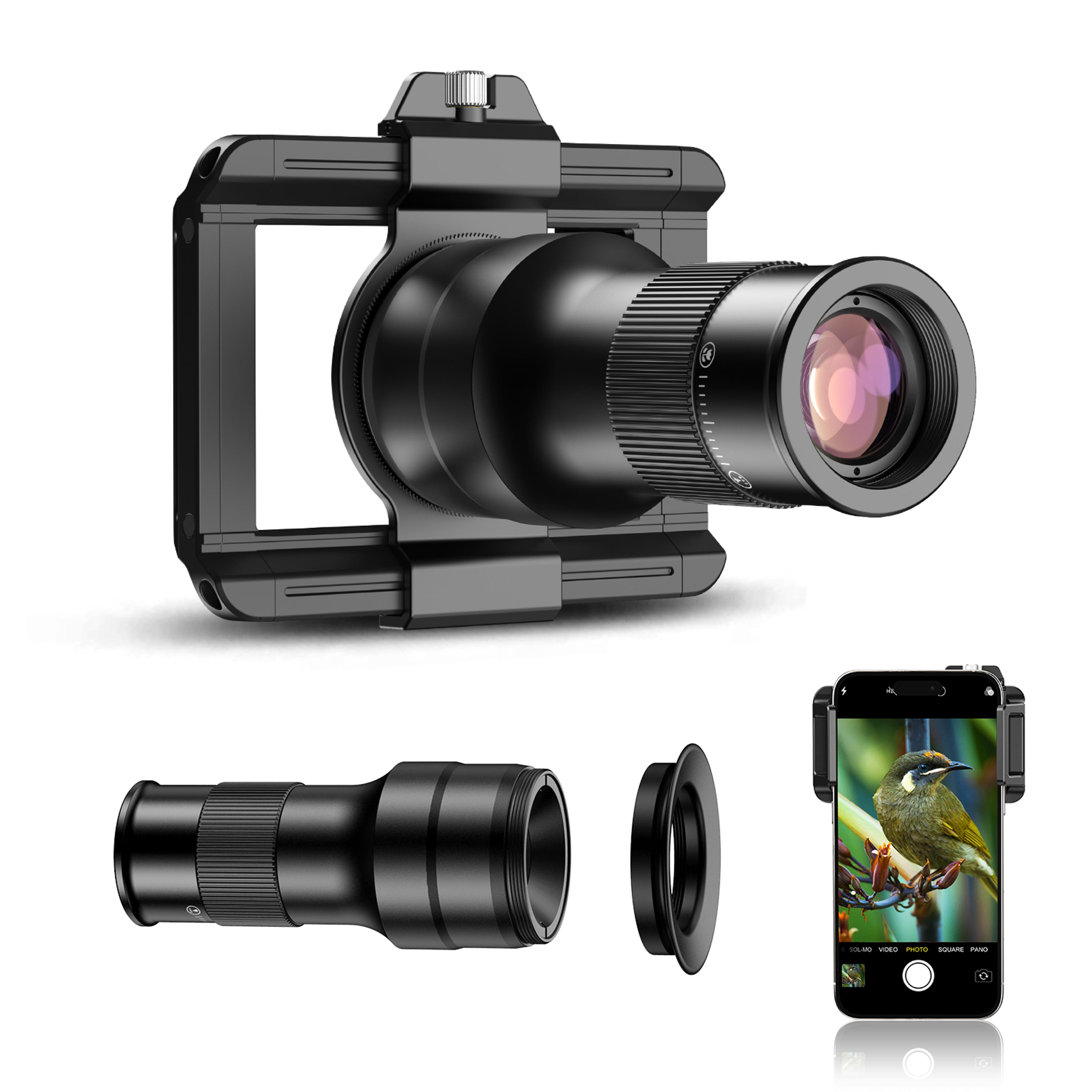 telephoto & macro phone lens kit with universal clip for stunning close ups and distance shots