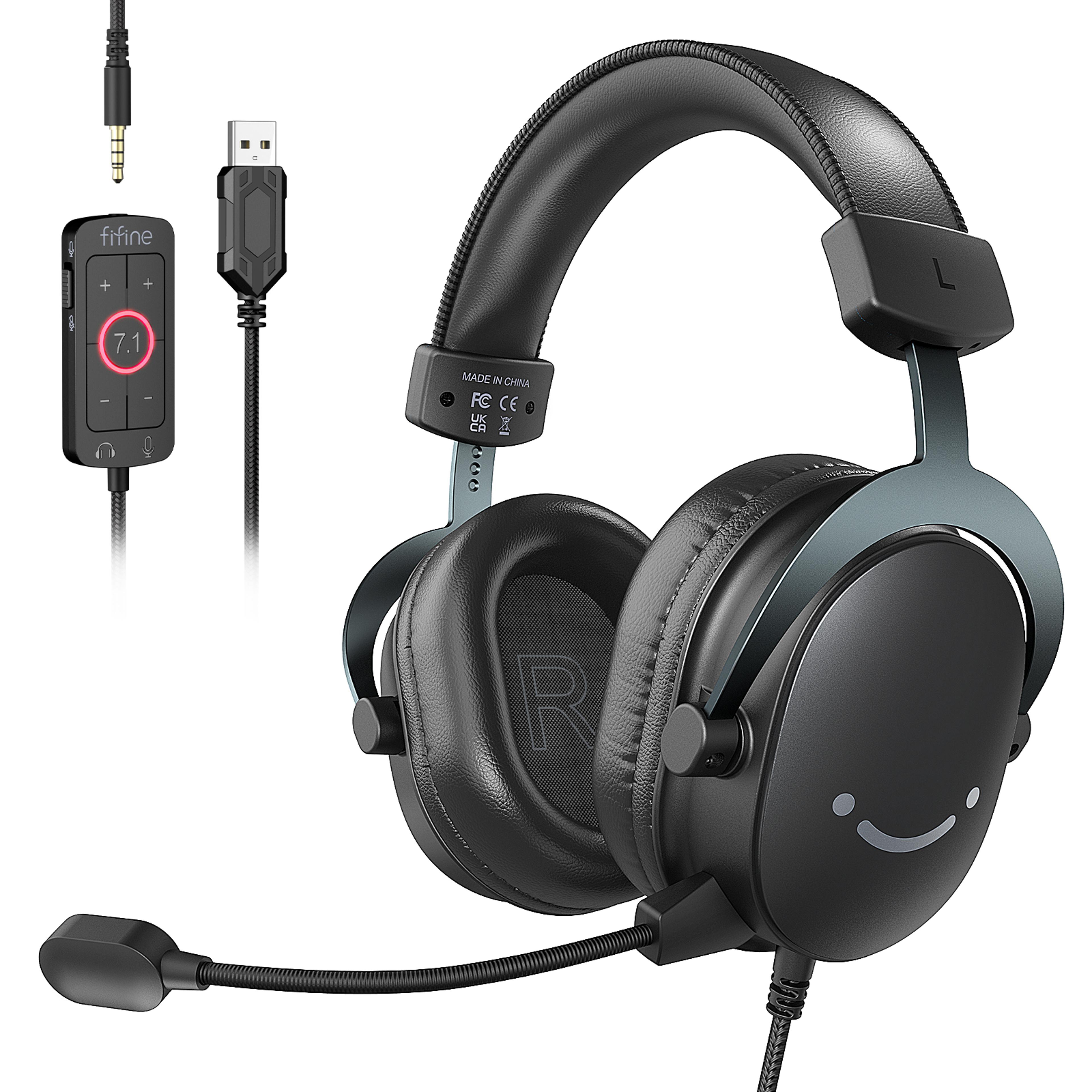surround sound gaming headset with usb and mic for pc