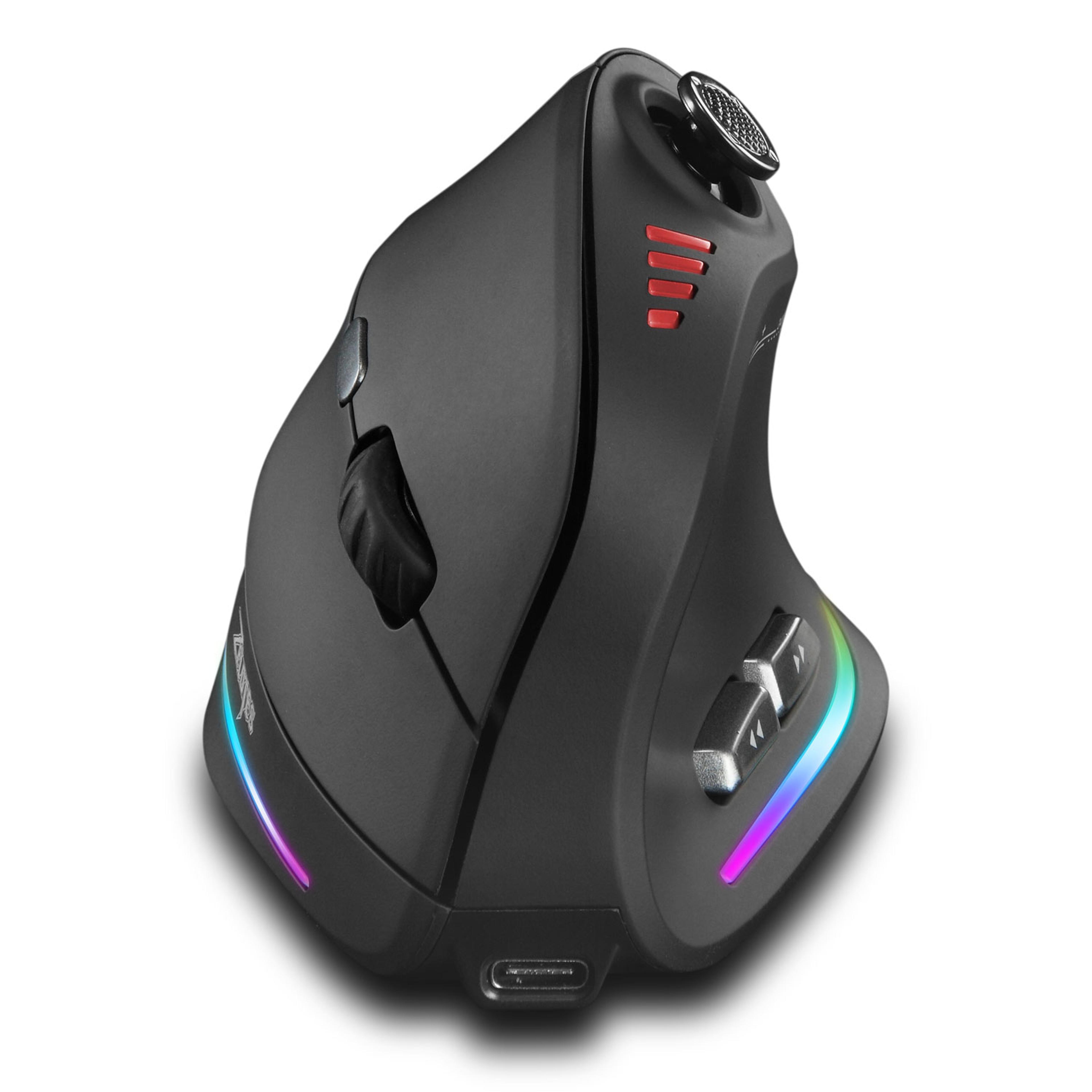 vertical ergonomic wireless bluetooth gaming mouse dpi programmable