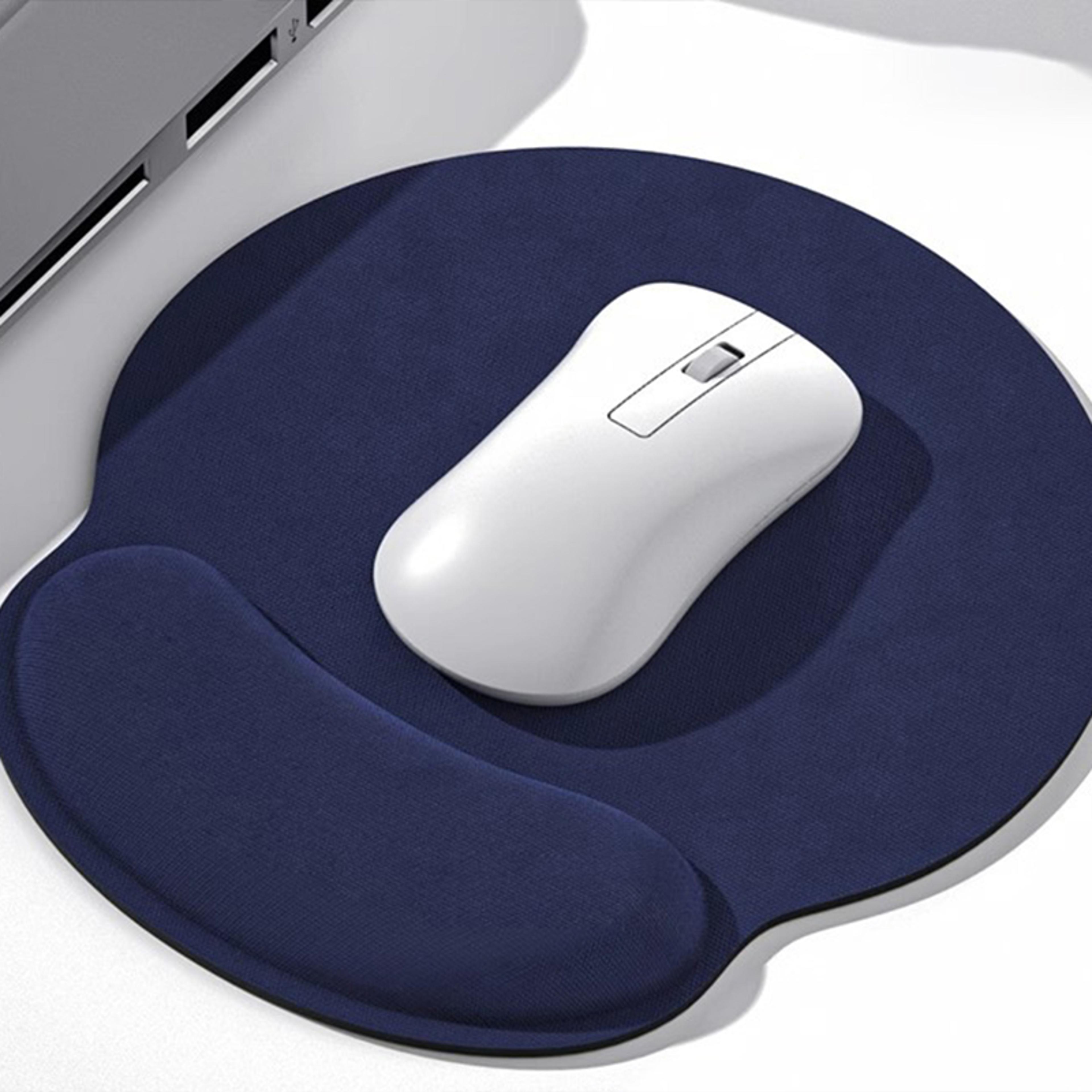 comfort wrist rest mouse pad for pc & laptop with non slip base