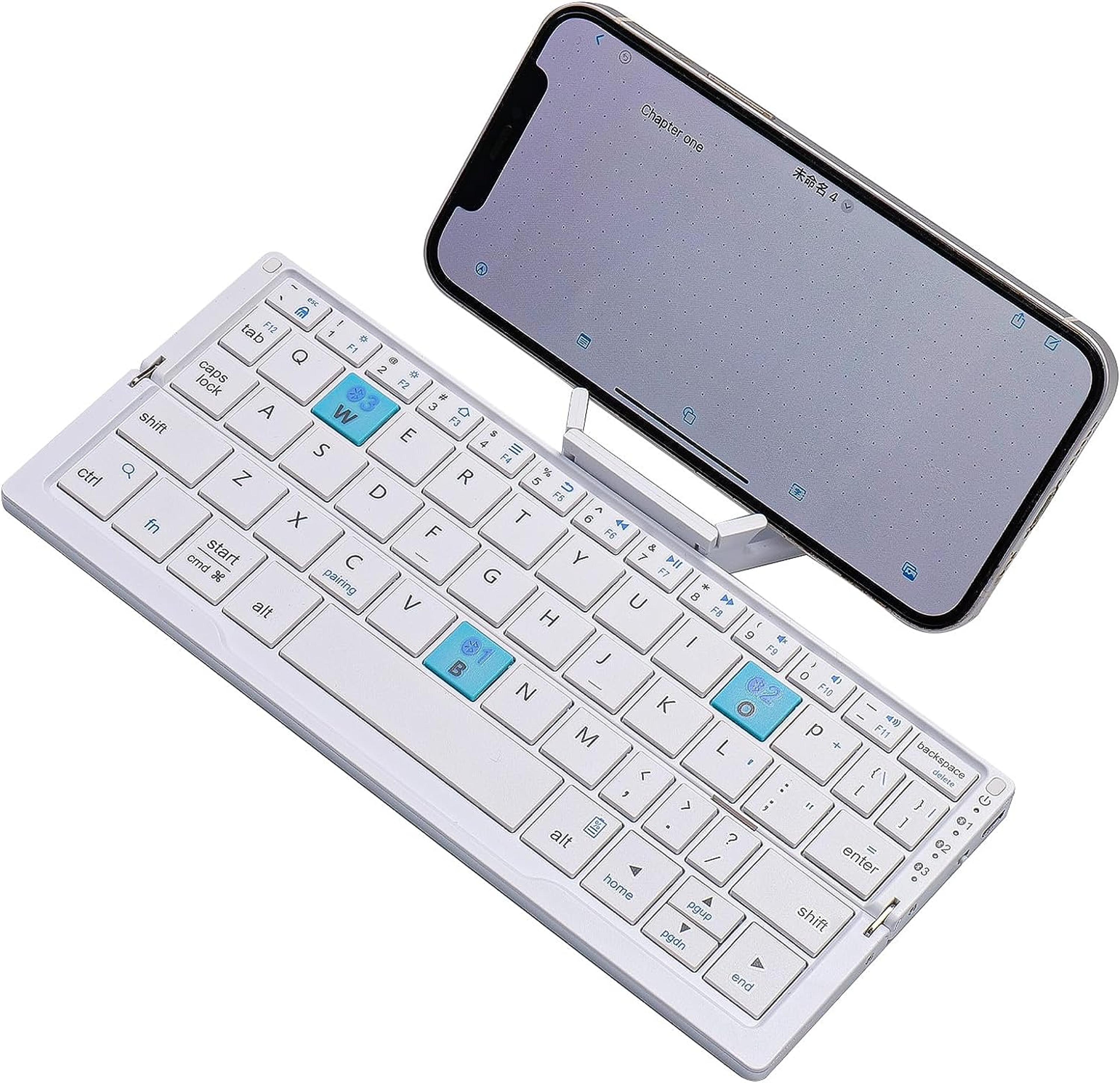 magfold portable wireless keyboard with magnetic stand for ipad tablet & travel
