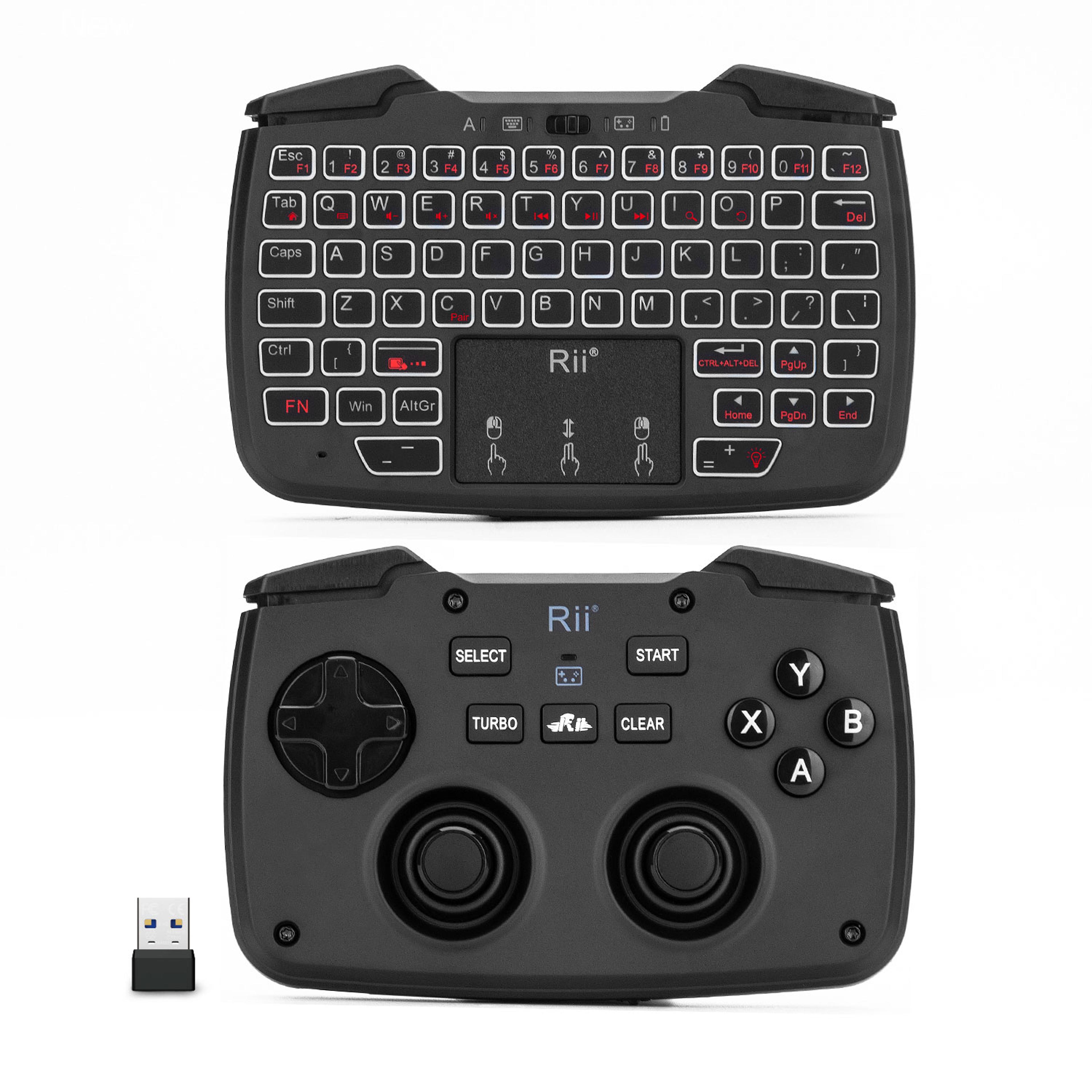 rmini wireless keyboard with touchpad for smart tv pc & gaming consoles