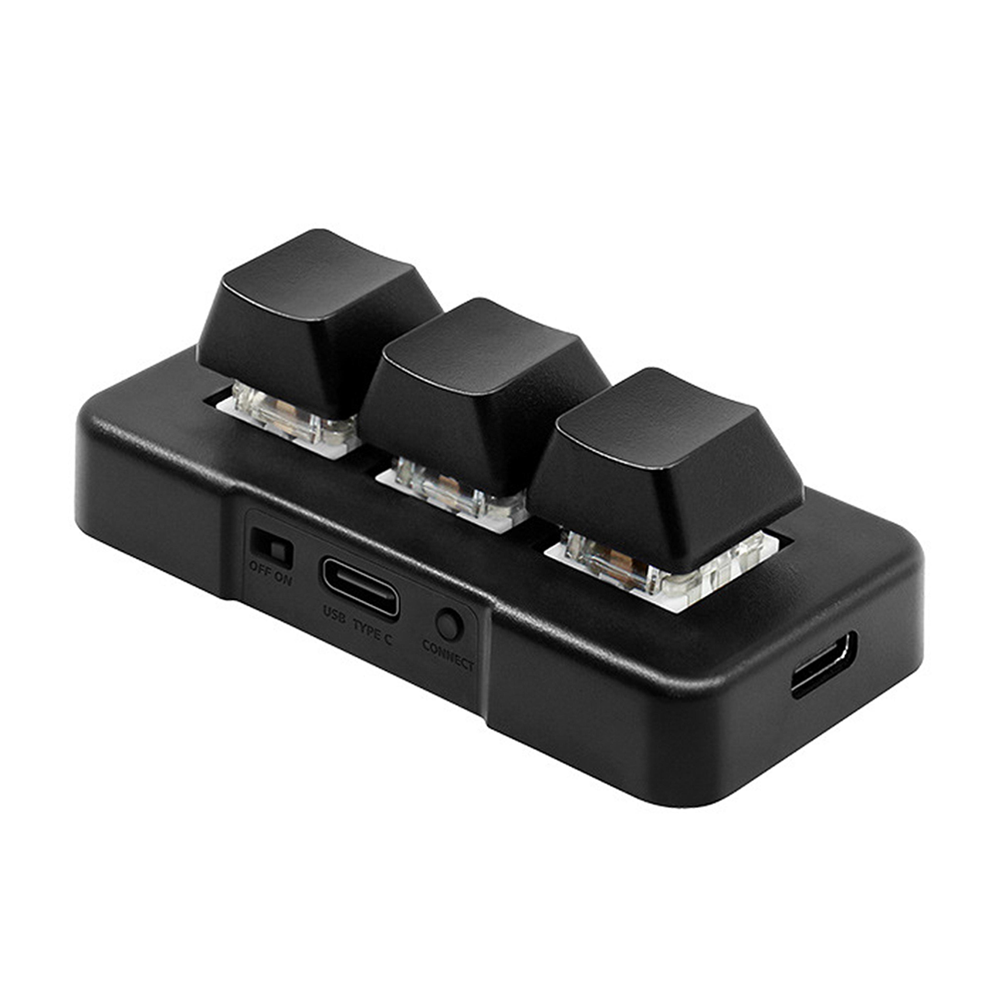 mini mechanical macro keypad with bluetooth & usb connectivity