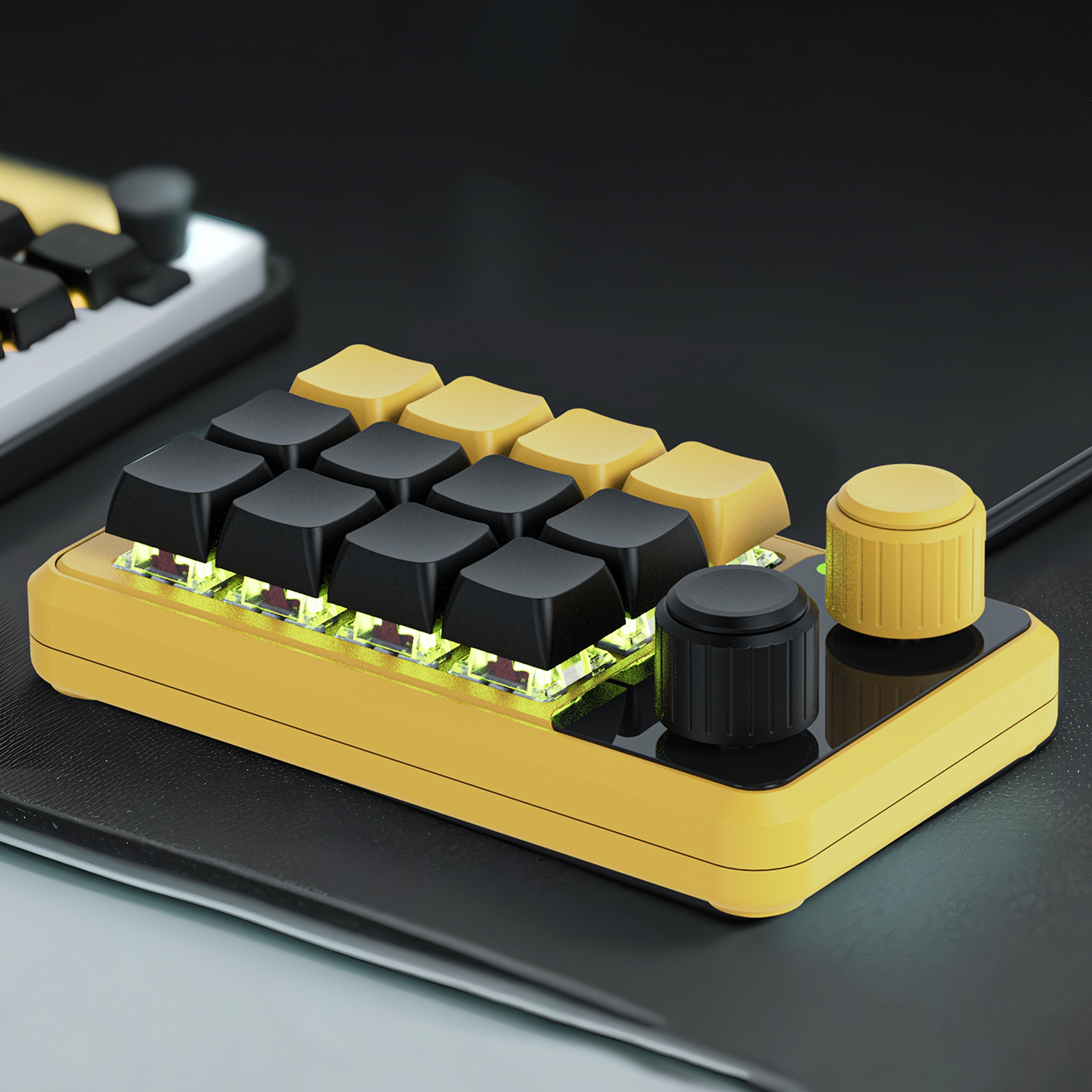 rgb macro knob pad mechanical macro keypad for gaming editing & productivity