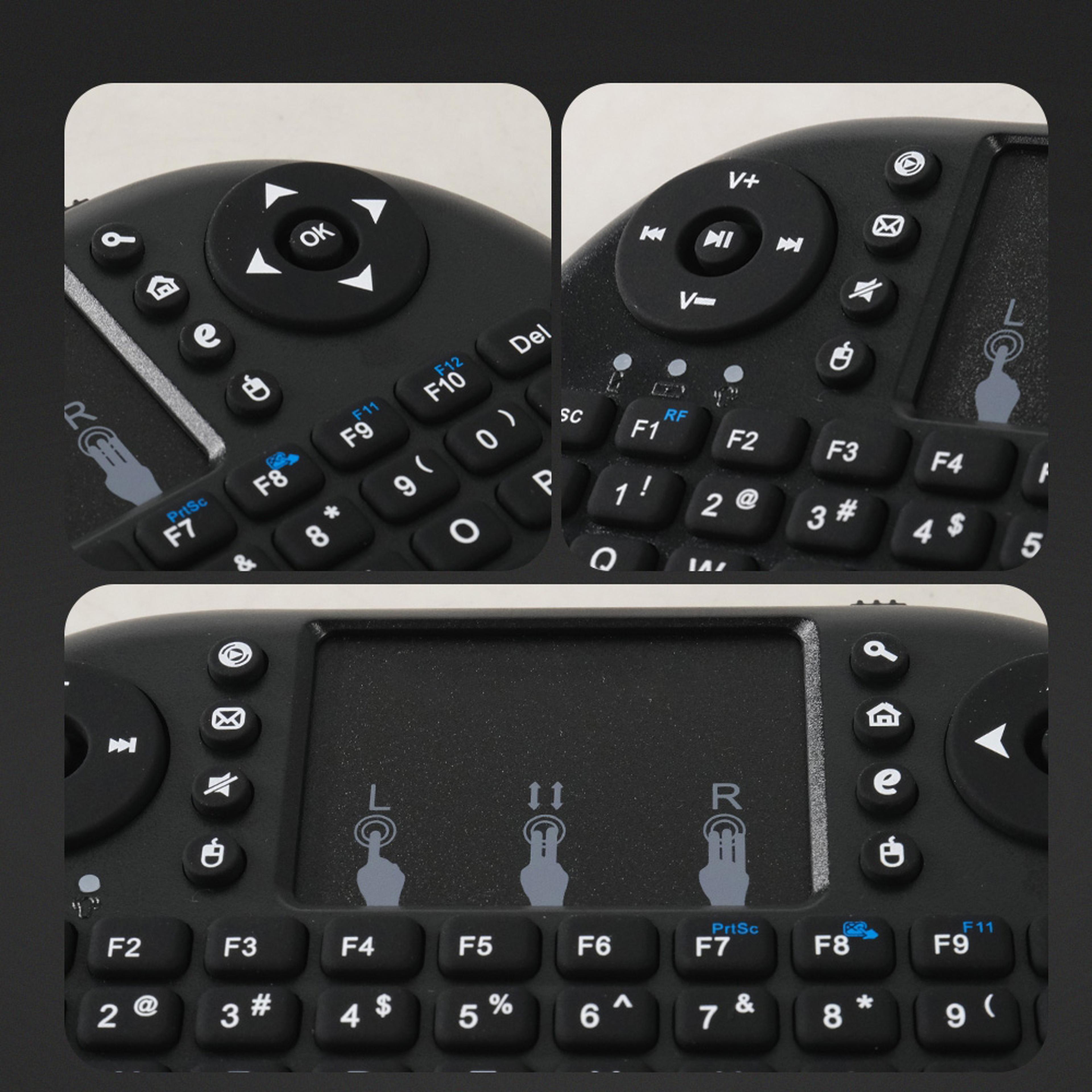 air mouse mini keyboard wireless touchpad remote for android tv box, smart tv & pcs