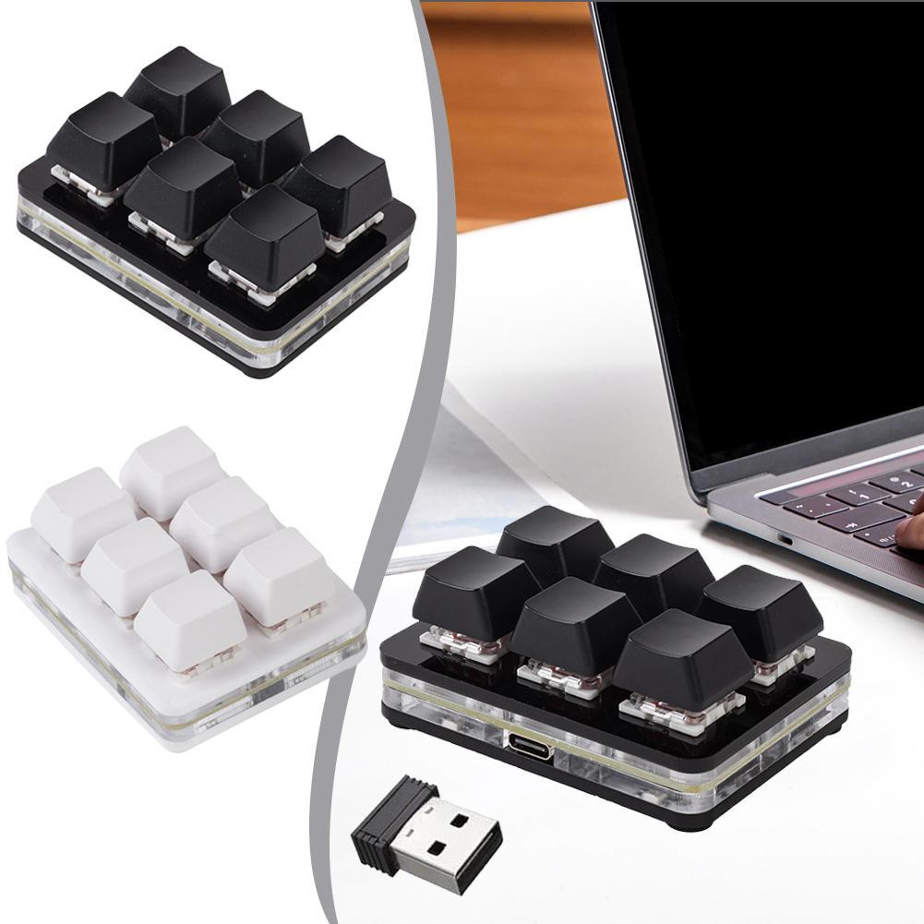bluetooth programmable macro keypad key wireless shortcut keyboard for creators & professionals