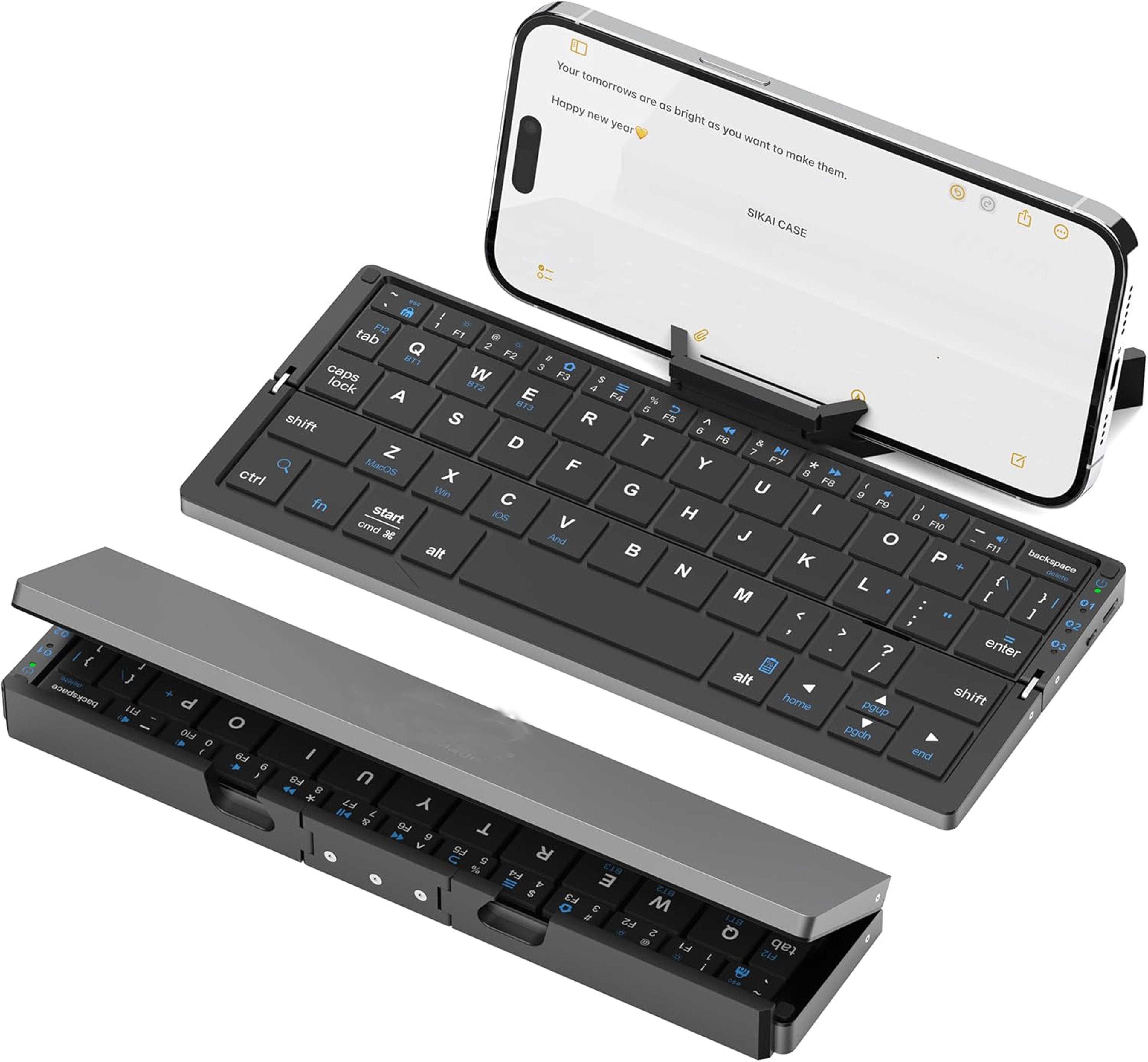 flex fold pro portable bluetooth keyboard for ipad phone & laptop
