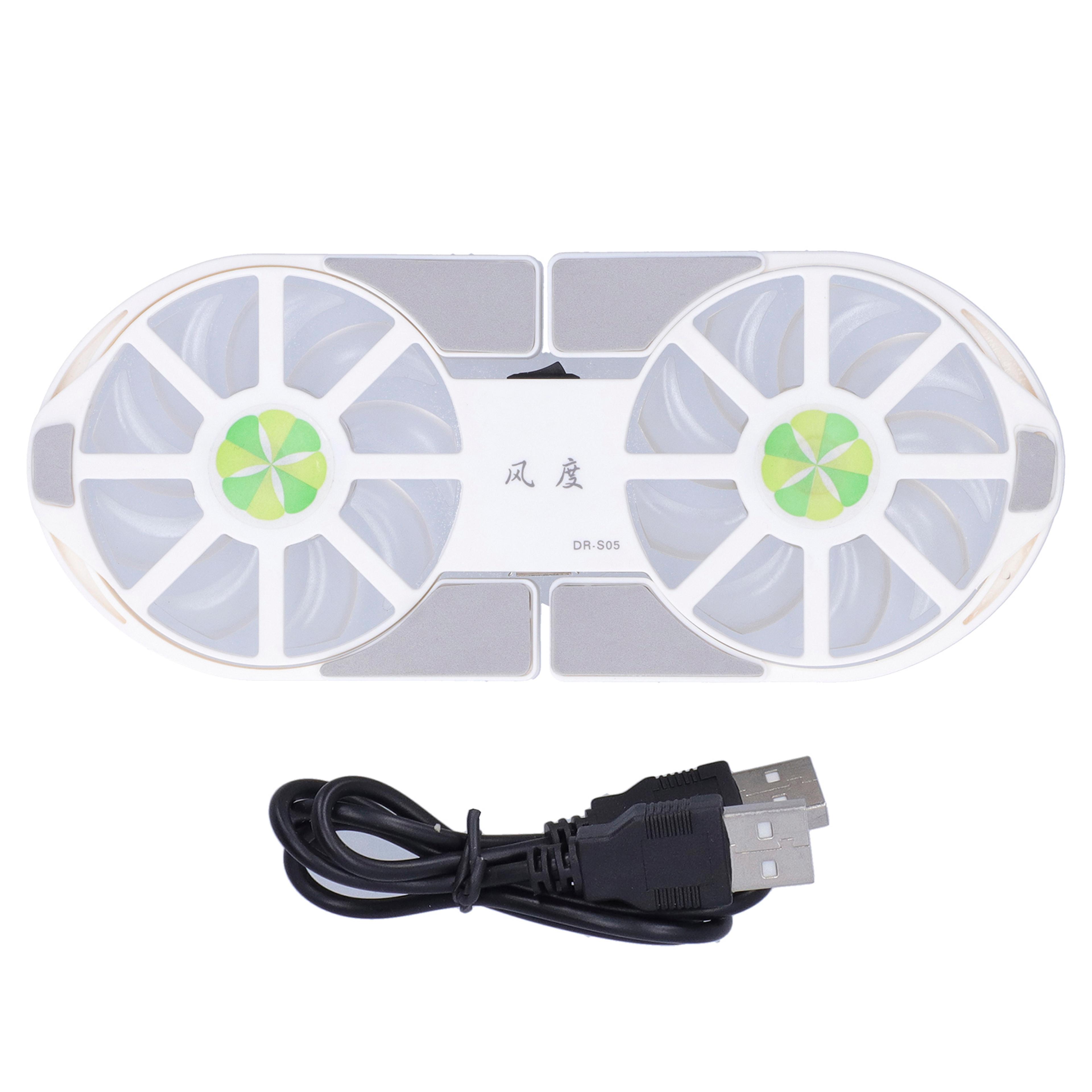 dual fan laptop cooling pad foldable portable laptop cooler stand