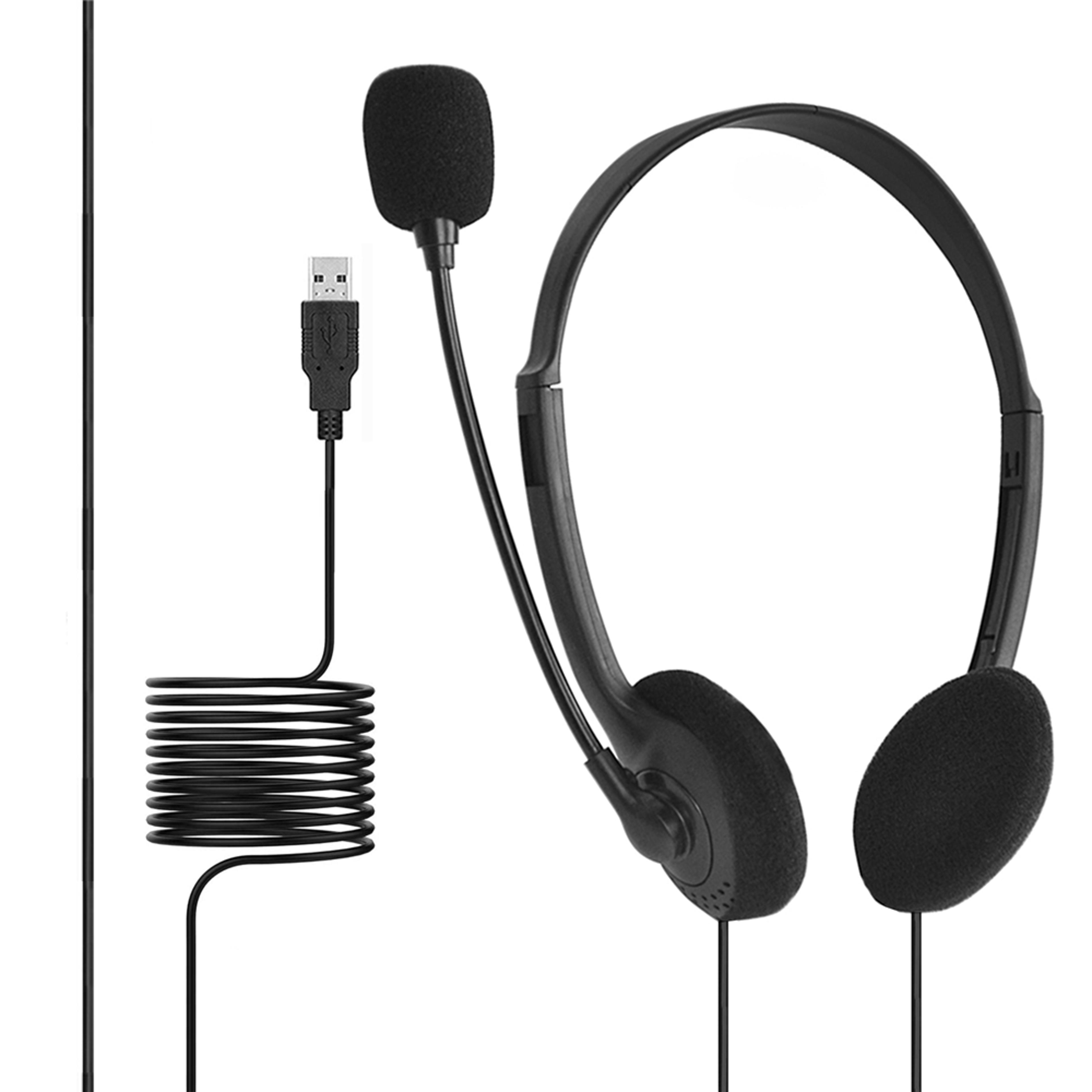 pro clear usb gaming headset with noise cancelling microphone for pc laptop & office
