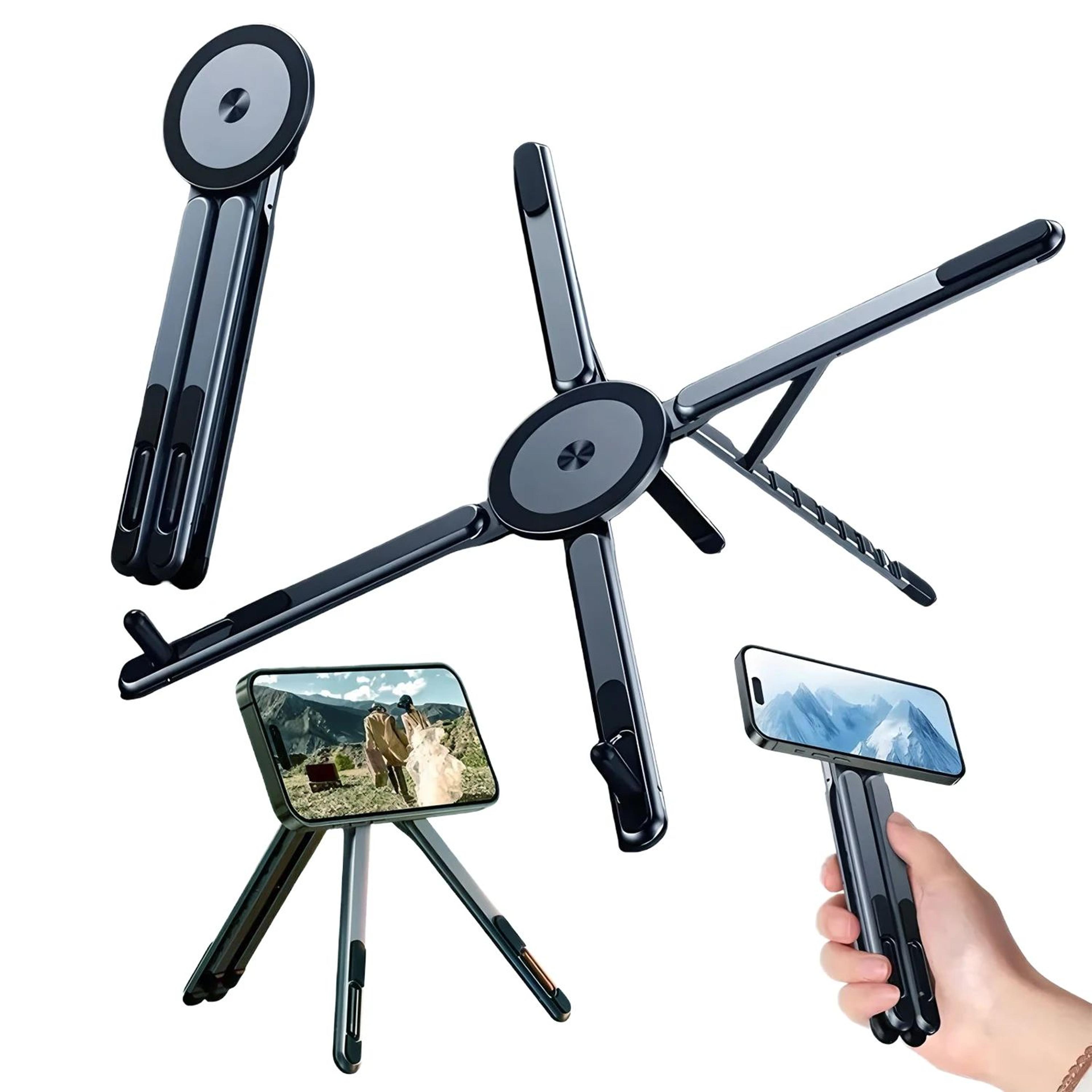 magsnap 4 in 1 magnetic selfie stick tripod & phone stand