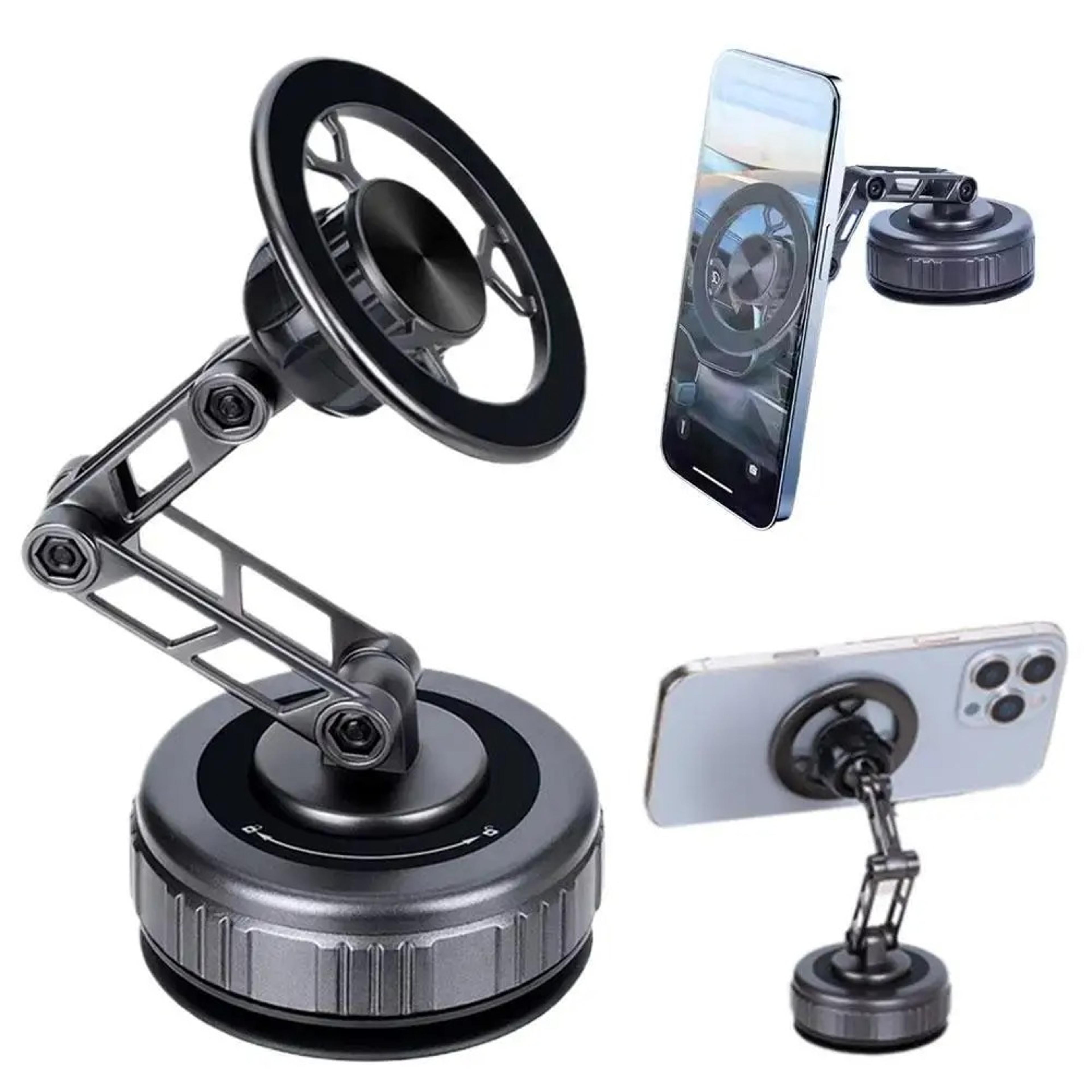 maglock vacuum suction car phone holder with rotation and adjustable arm