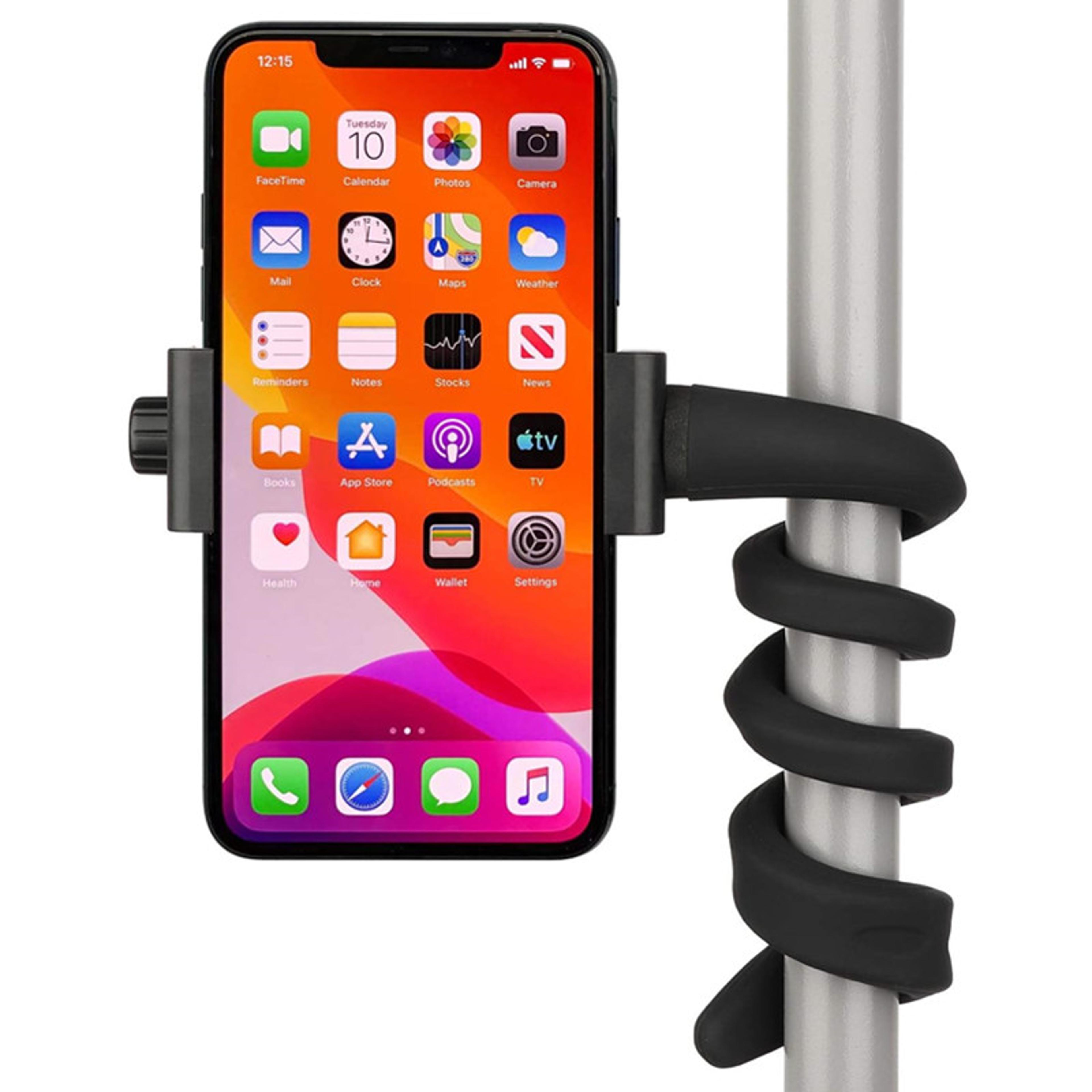 flexgrip universal phone mount stand adjustable wrap around holder for bike stroller car & desk
