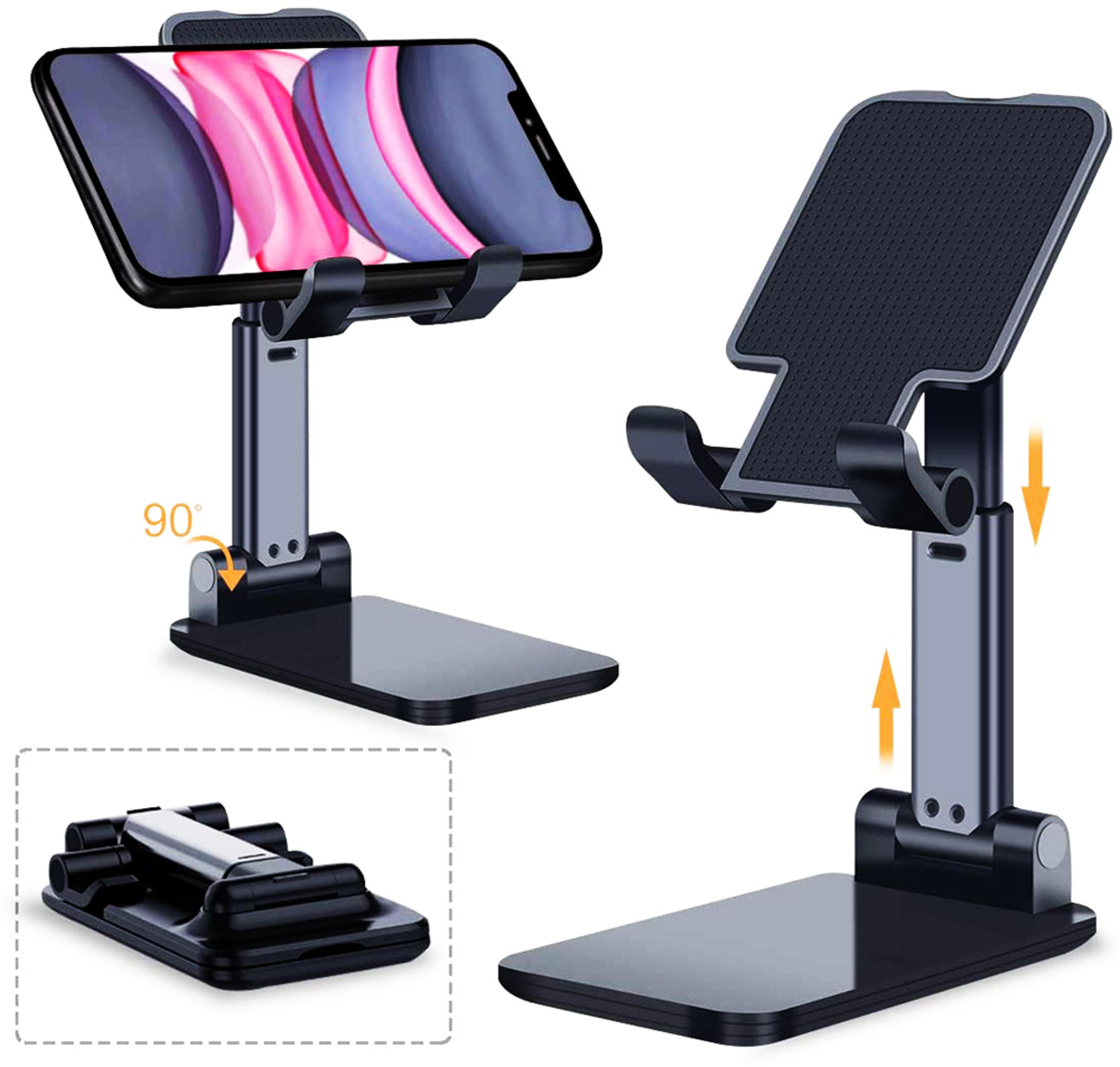 adjustable foldable phone & tablet stand for desk universal desktop holder