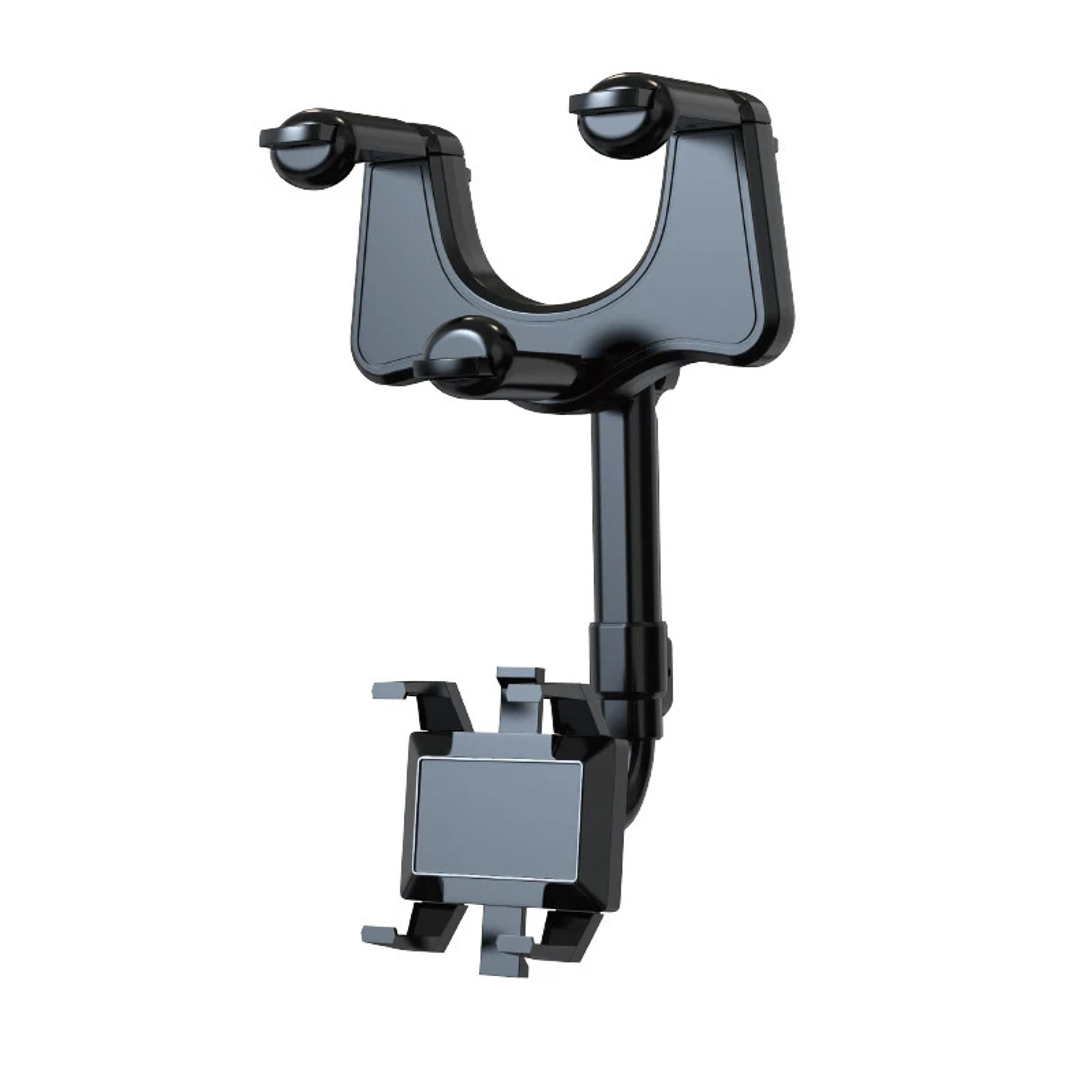 rotating rearview mirror phone mount adjustable car phone holder