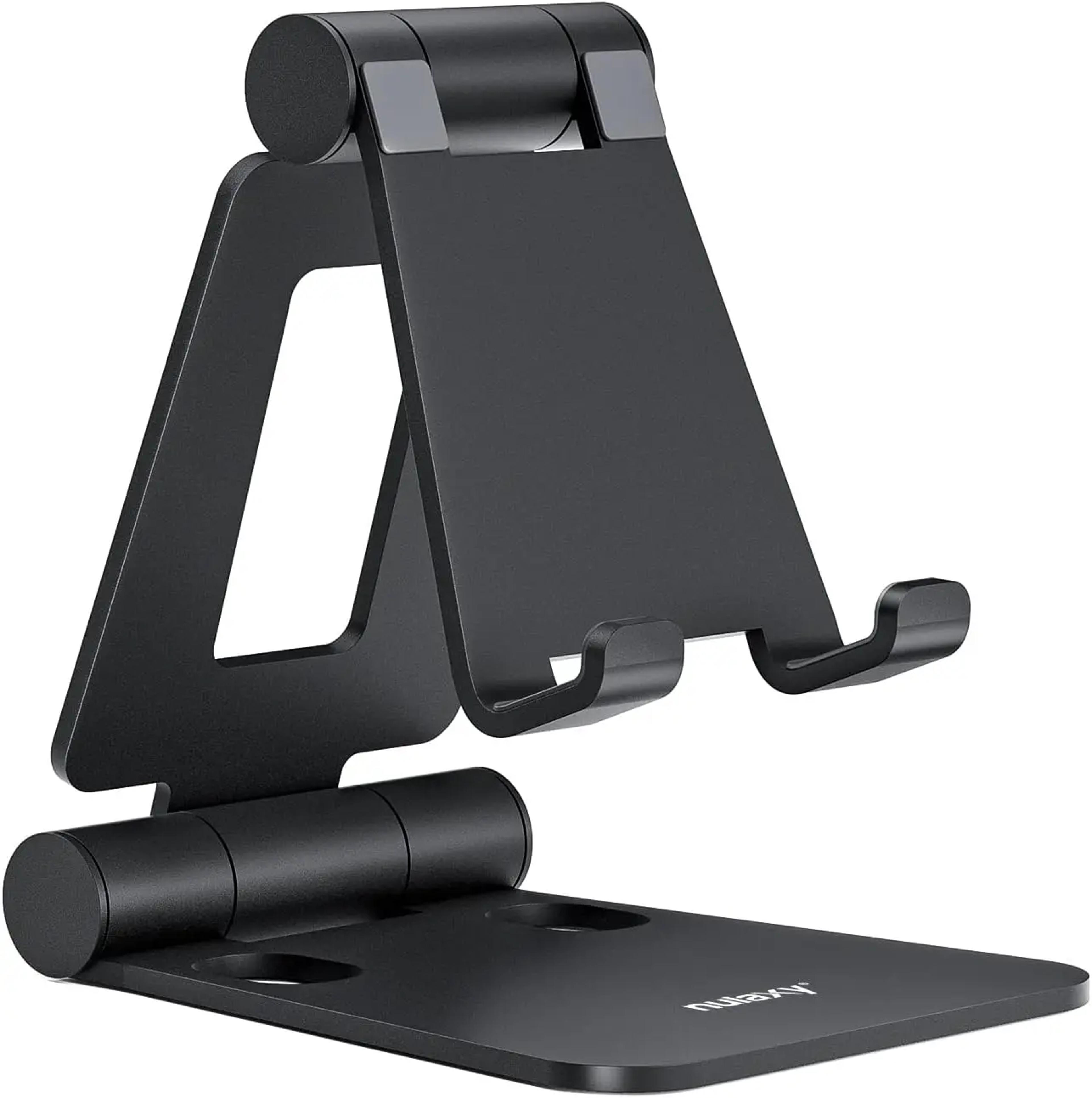 foldable adjustable phone stand for desk universal mobile & nintendo switch holder