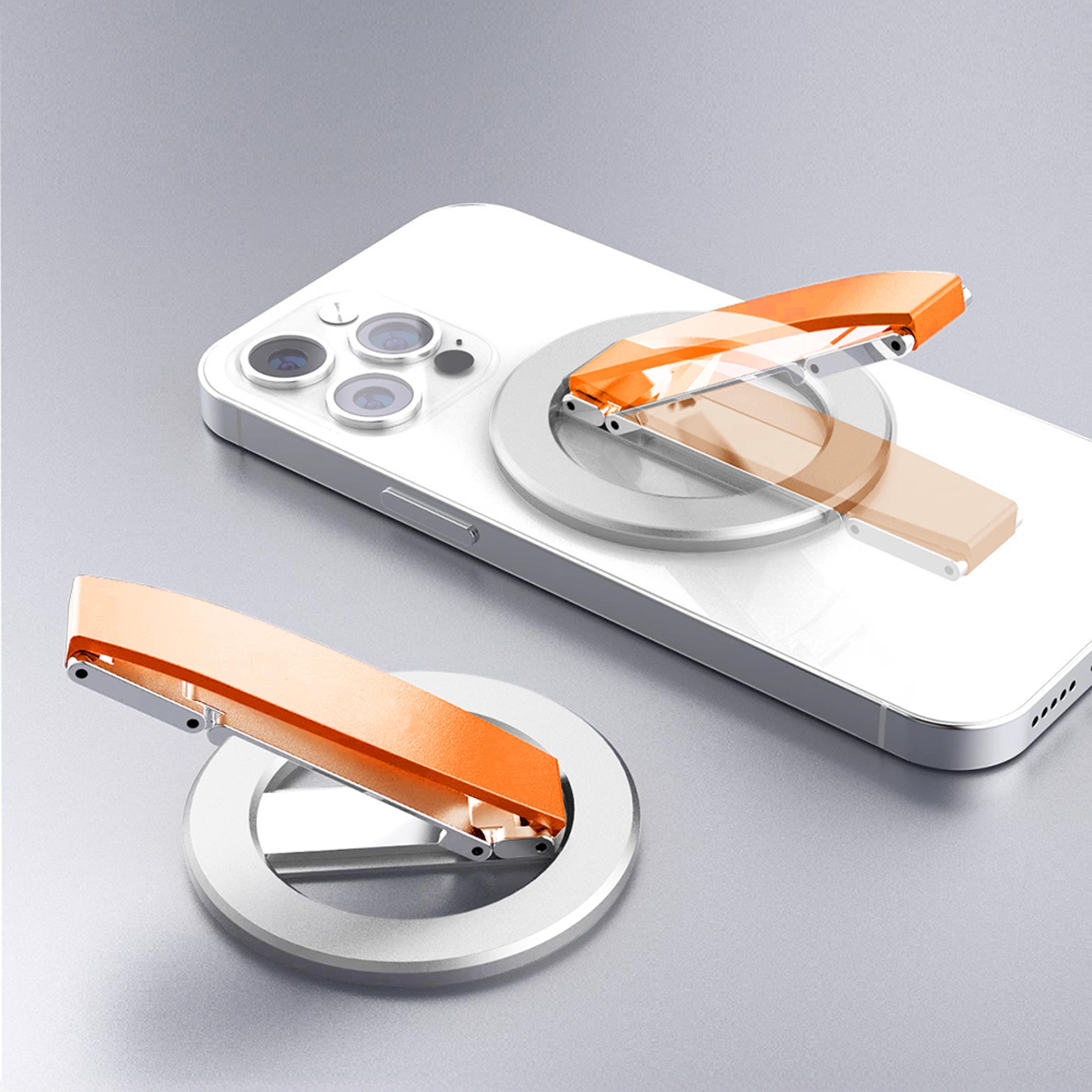 magsafe magnetic phone grip stand with hand strap & car mount compatibility