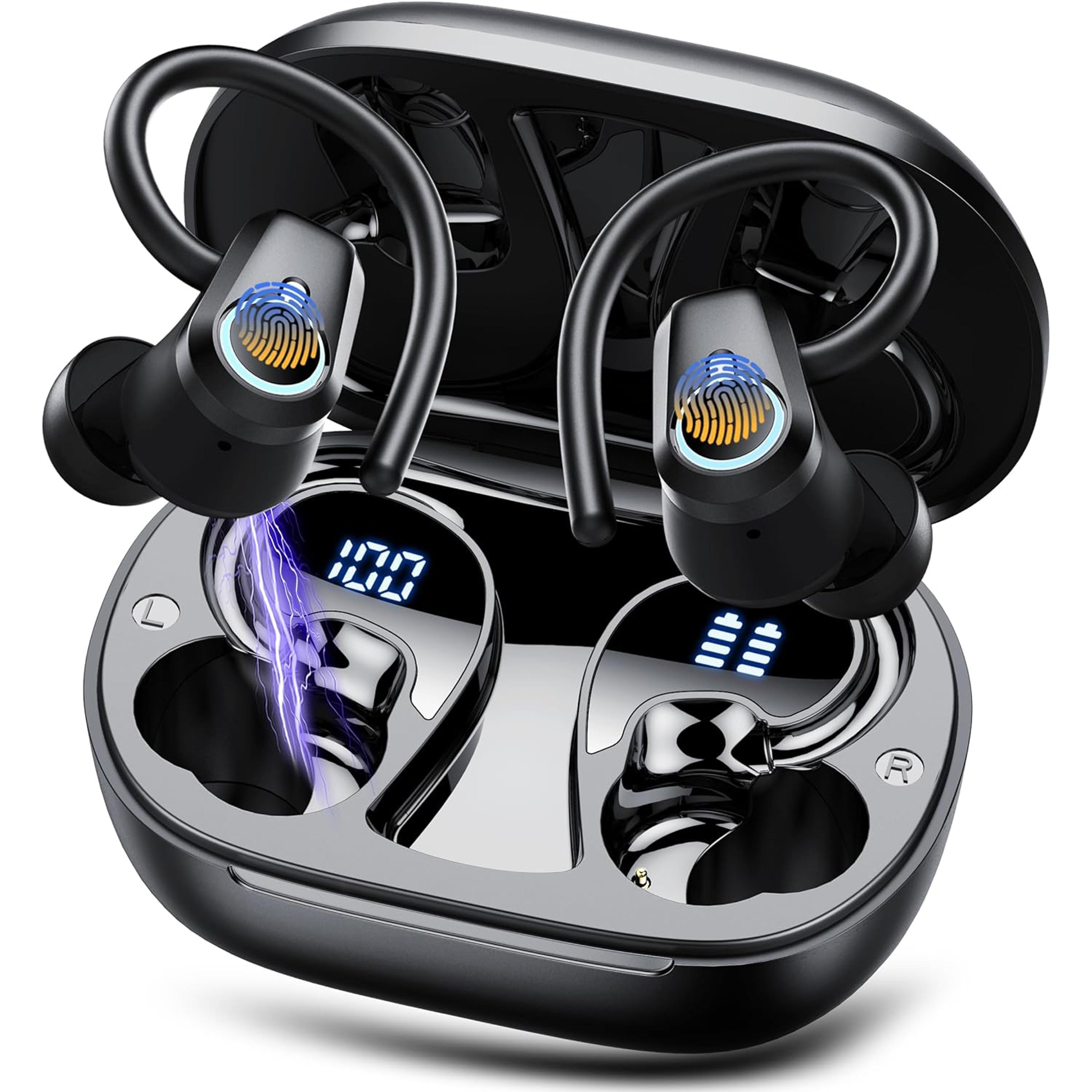 bluetooth wireless earbuds with noise cancelling mic & playtime