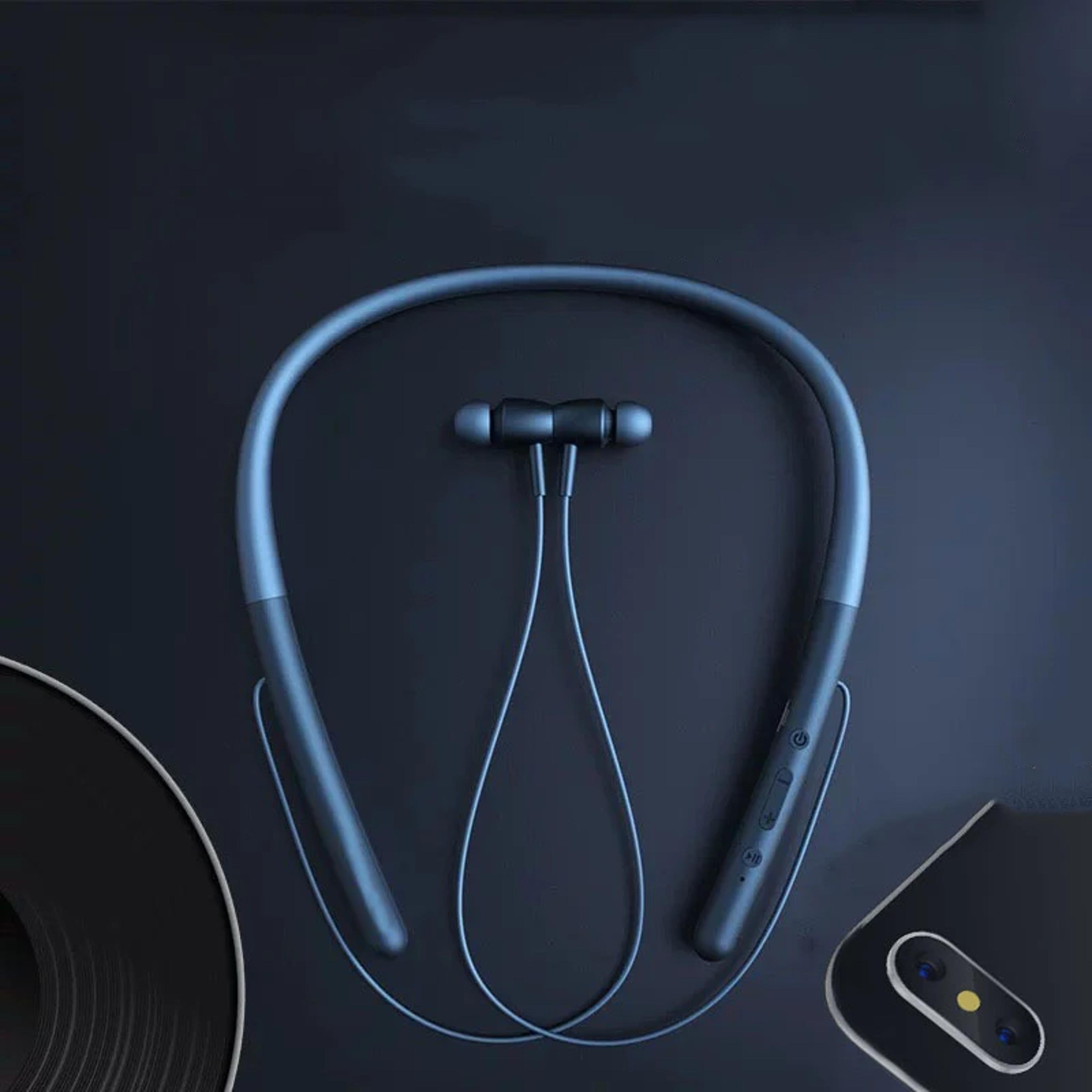 bluetooth magnetic neckband earbuds with noise cancelling & waterproof sports design