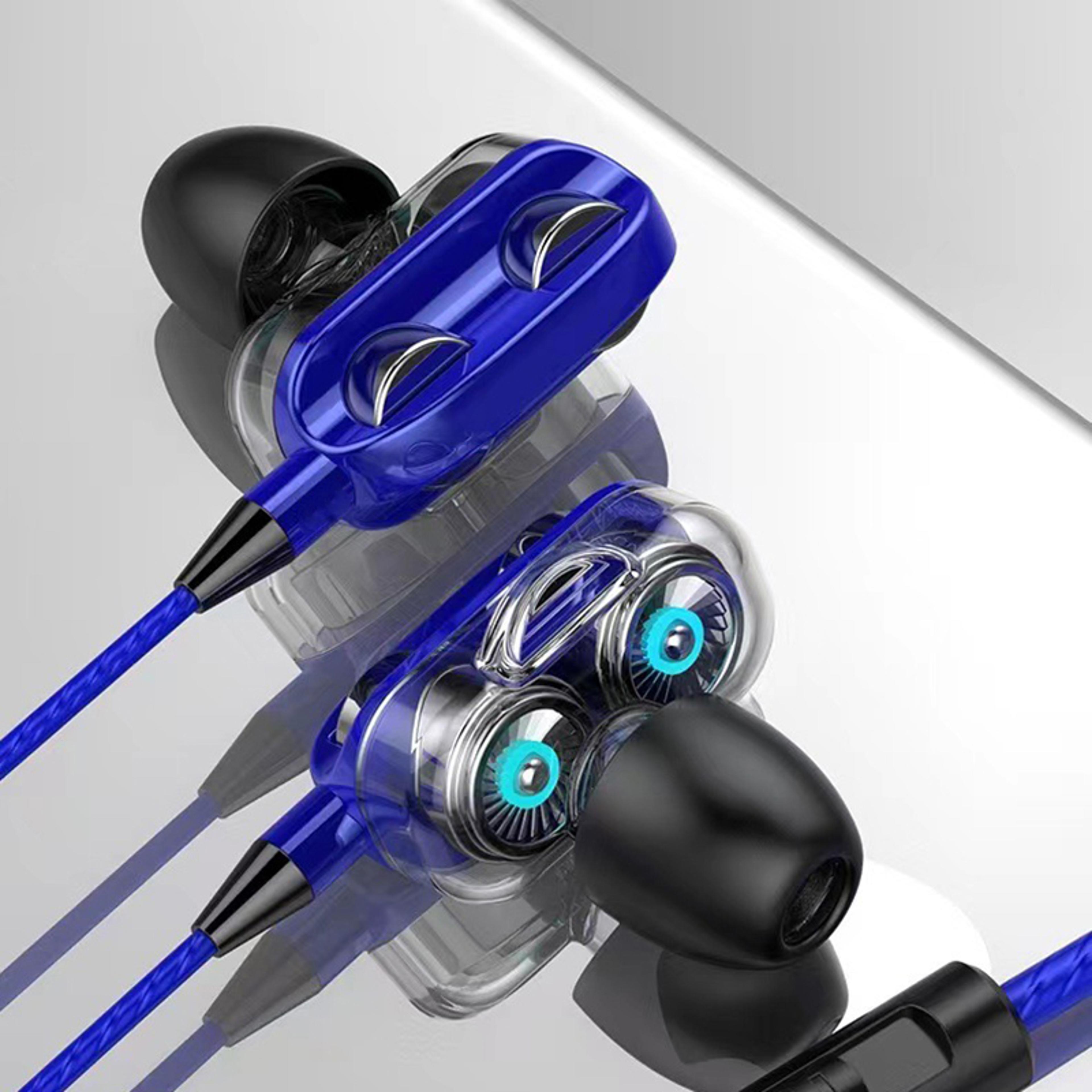 noise isolating wired earbuds with hd microphone for gaming calls & music