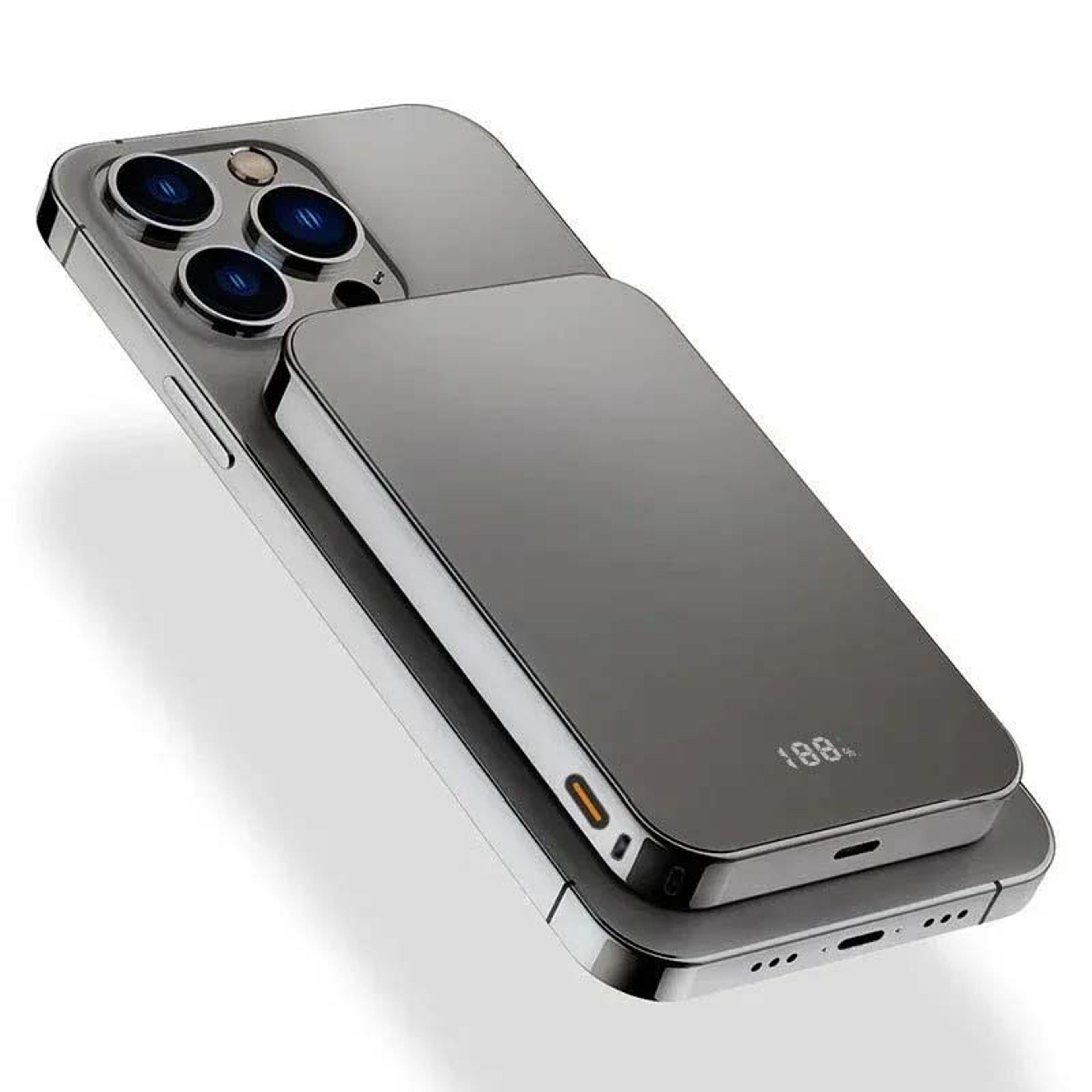 magnetic power bank with wireless charging & fast charge for magsafe