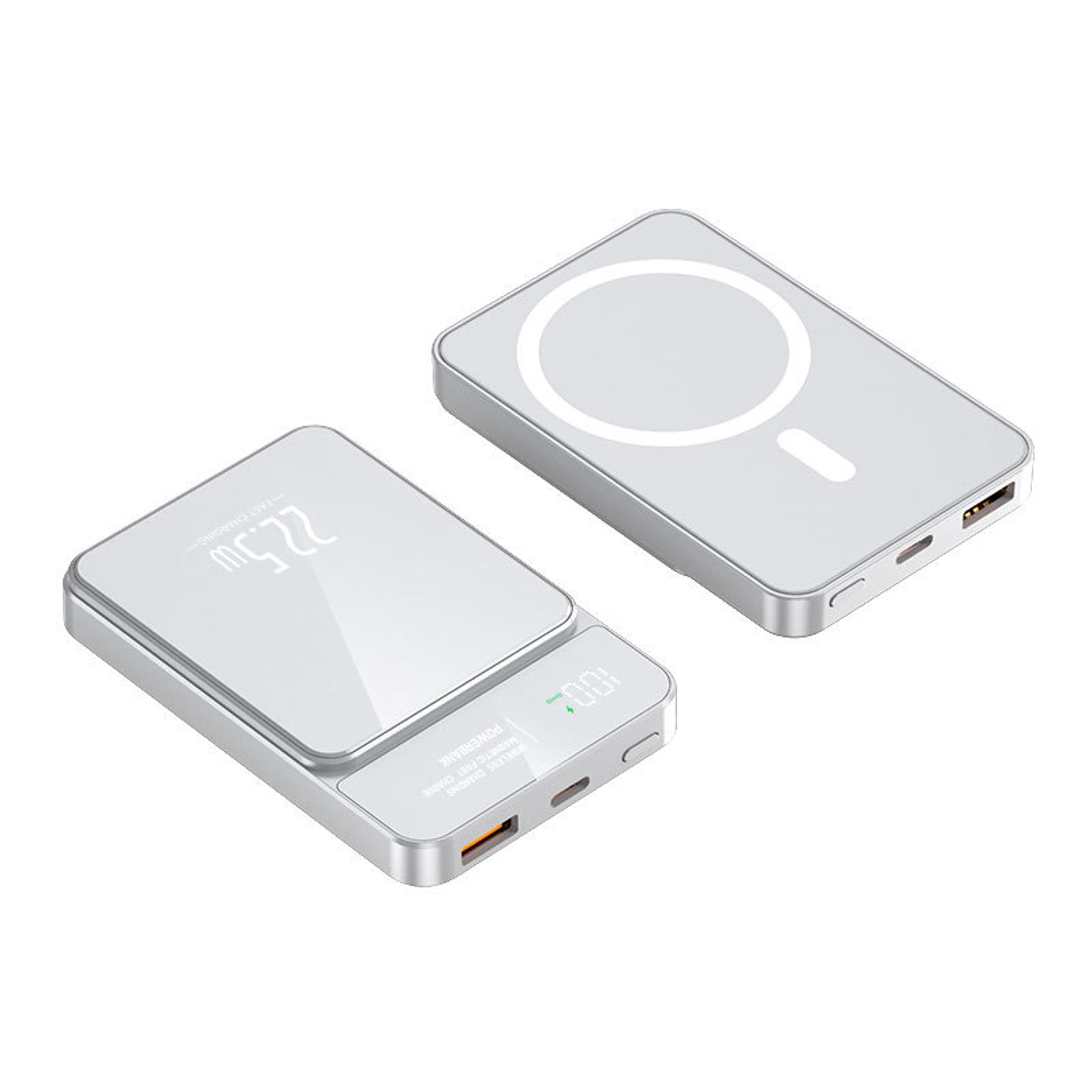 slim magsafe power bank portable magnetic wireless fast charger
