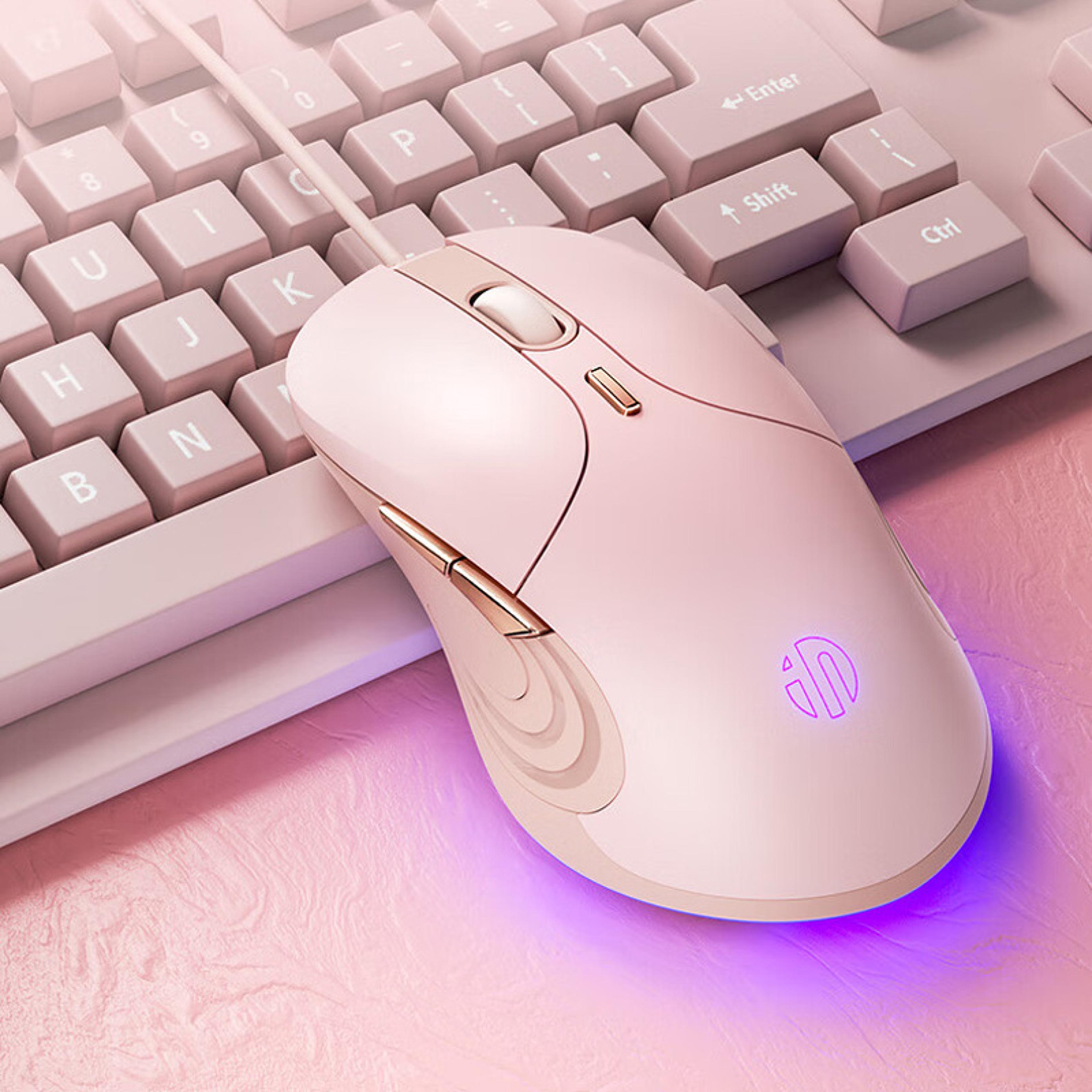 inphic b8 silent wired mouse with adjustable dpi usb office mouse for pc & laptop