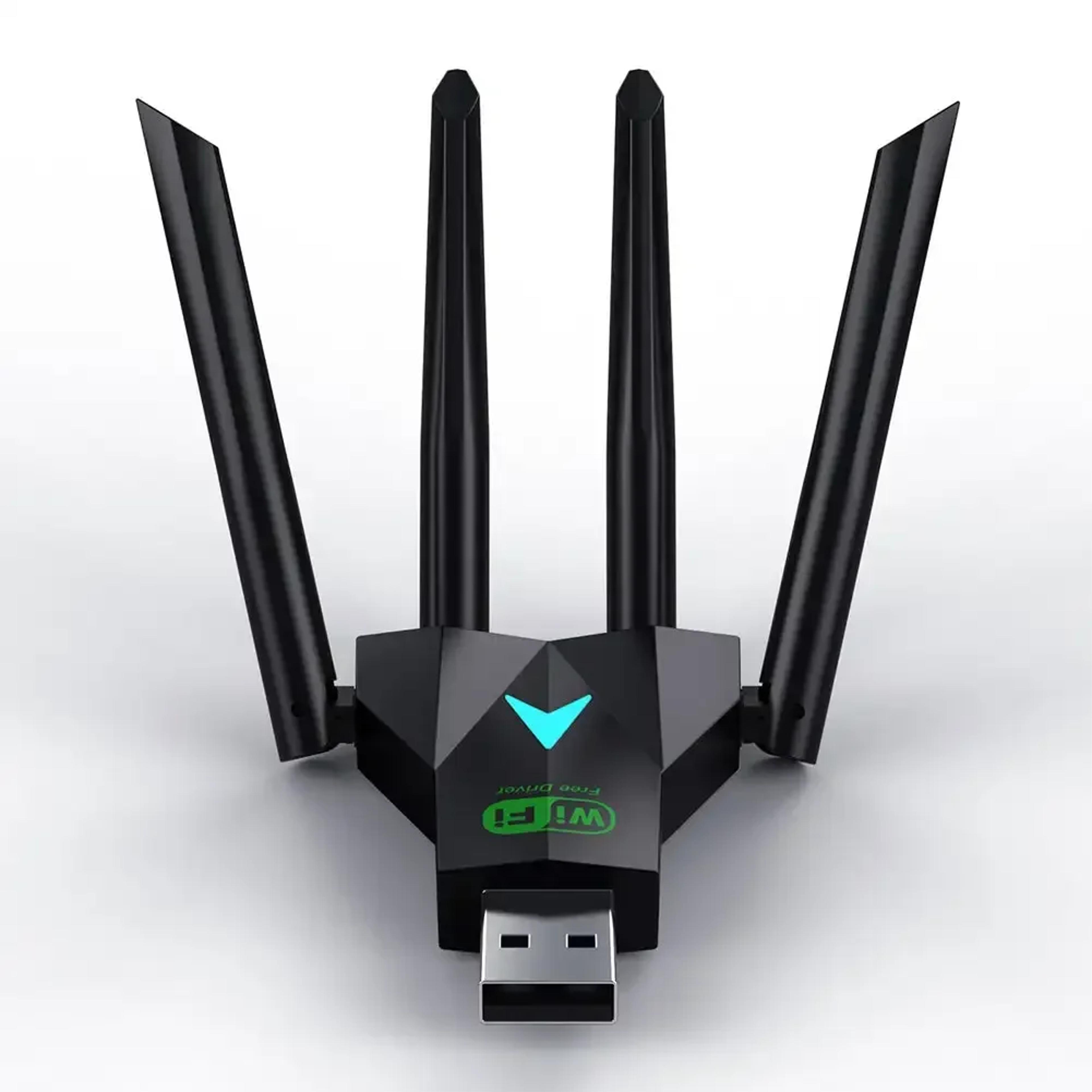 usb wifi adapter dual band usb wireless network adapter with antennas for pc & laptop