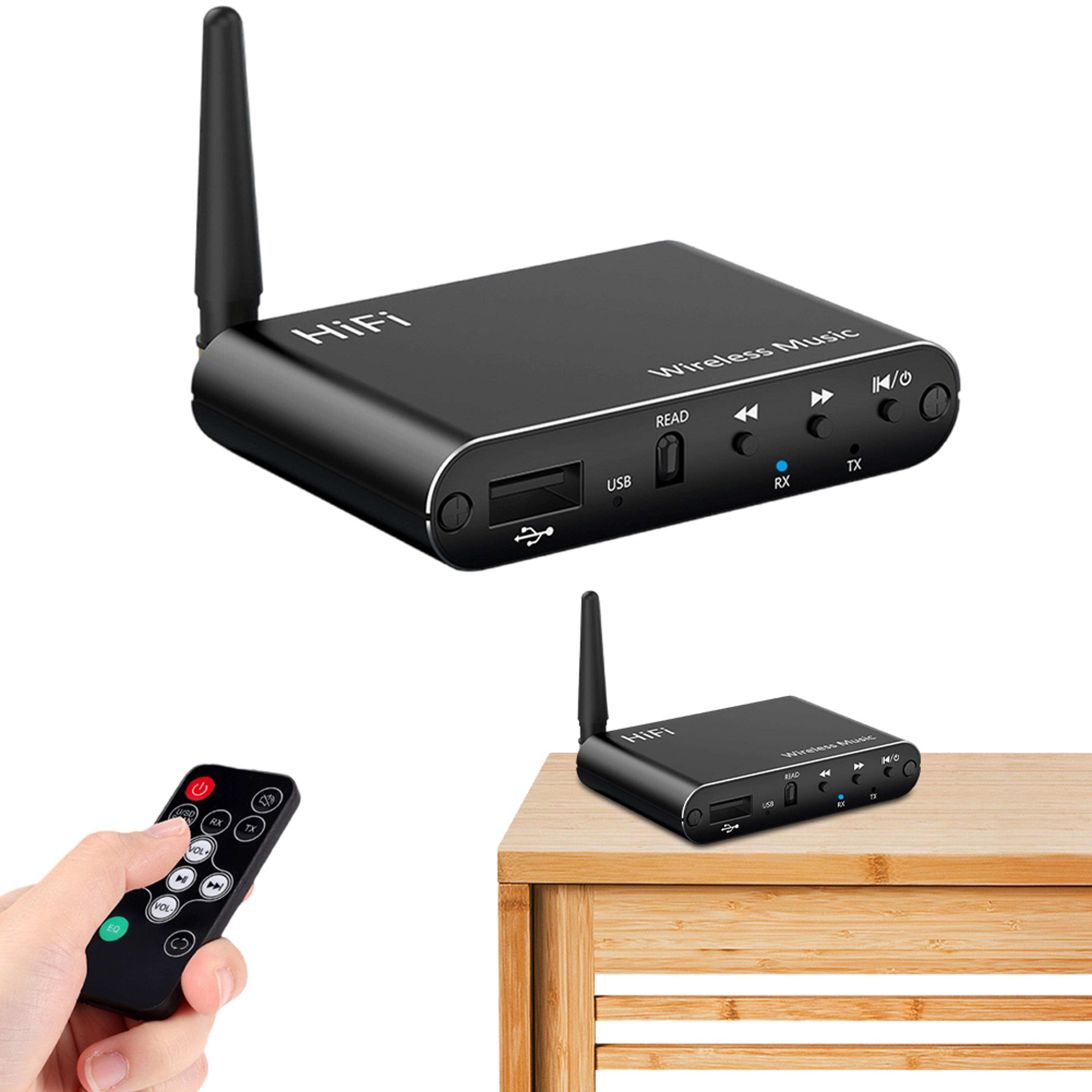 bluetooth audio receiver with adapter for tv home stereo and usb music playbacks