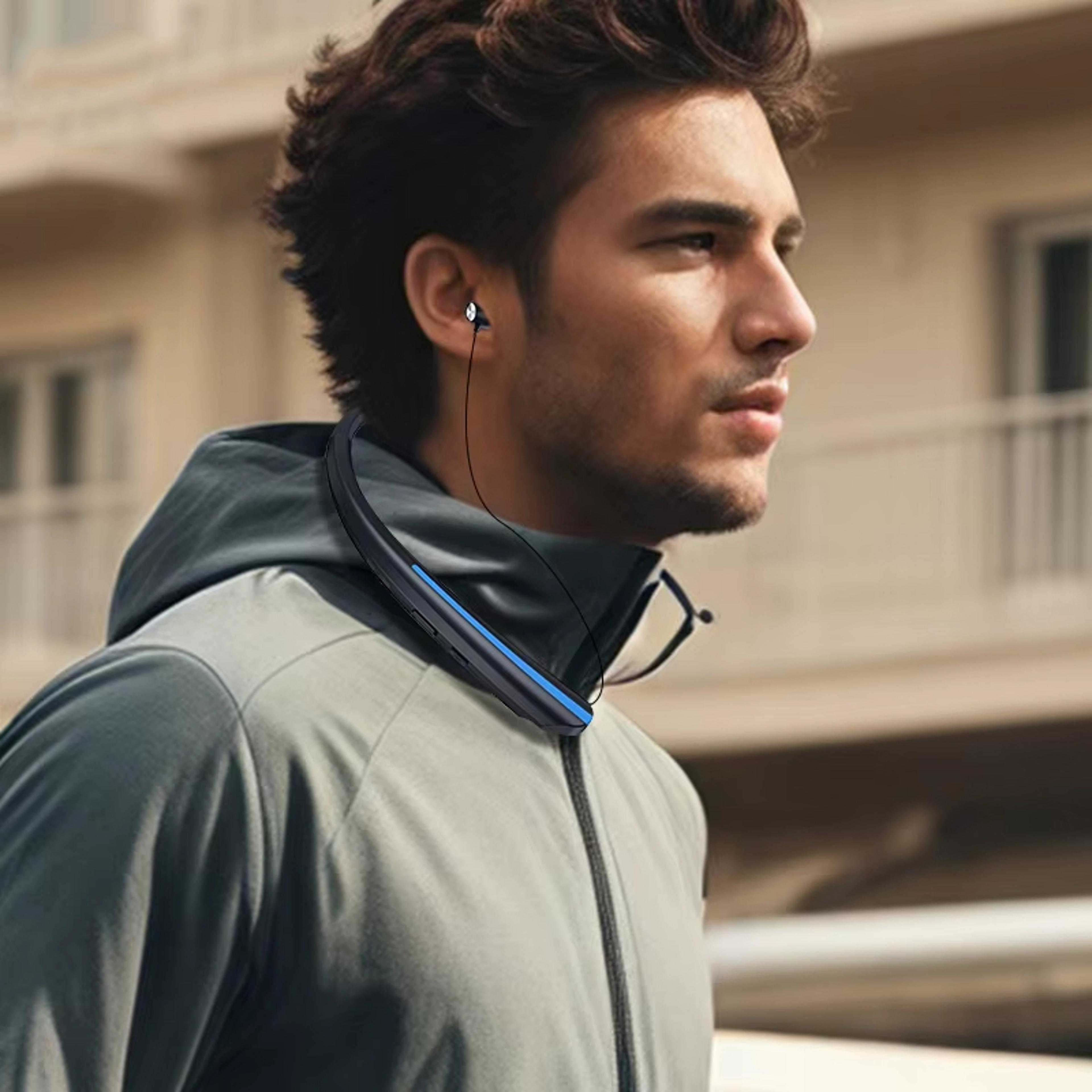 neckband bluetooth earbuds noise cancelling waterproof wireless neckband headphones
