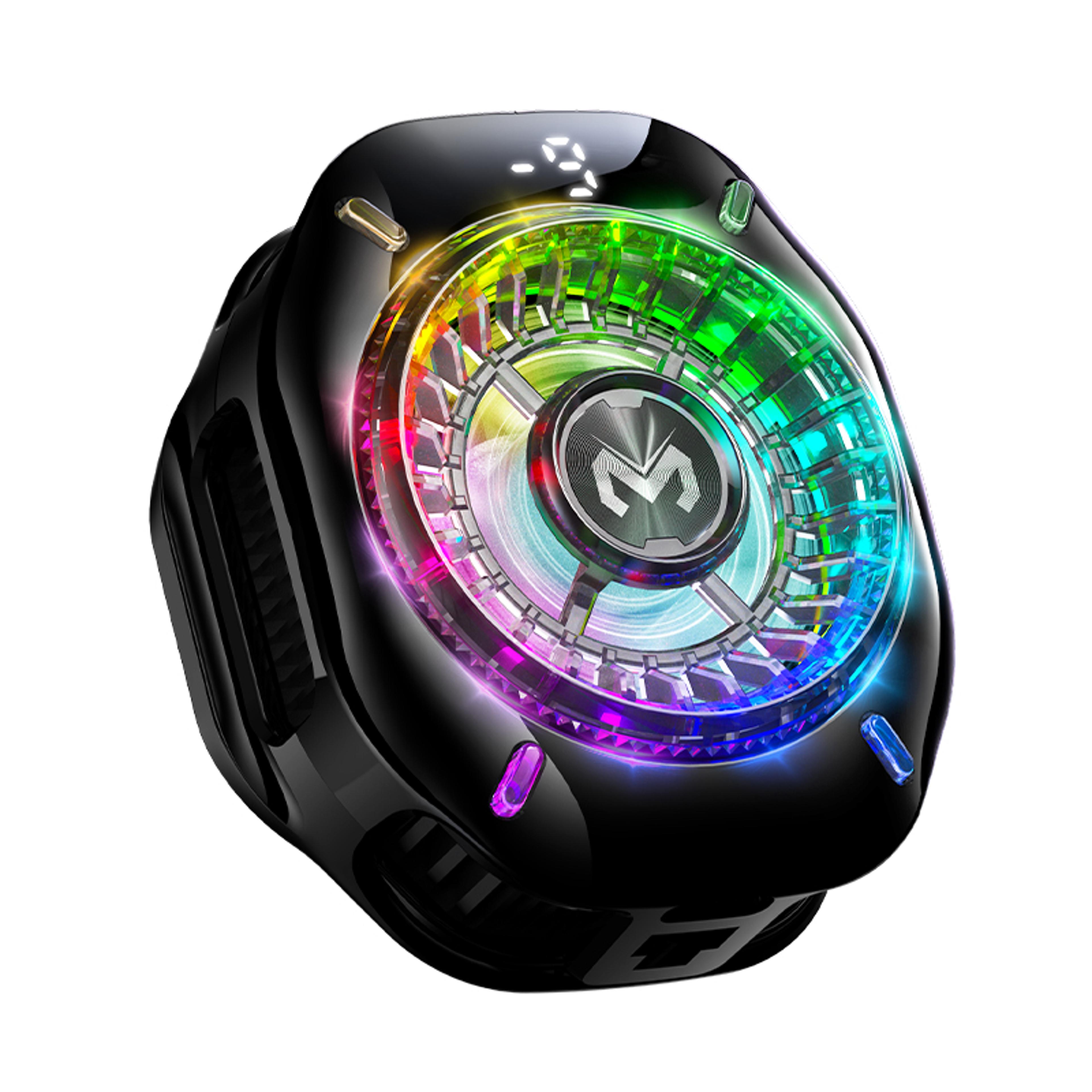 magnetic phone cooler with rgb lights for gaming and live streaming